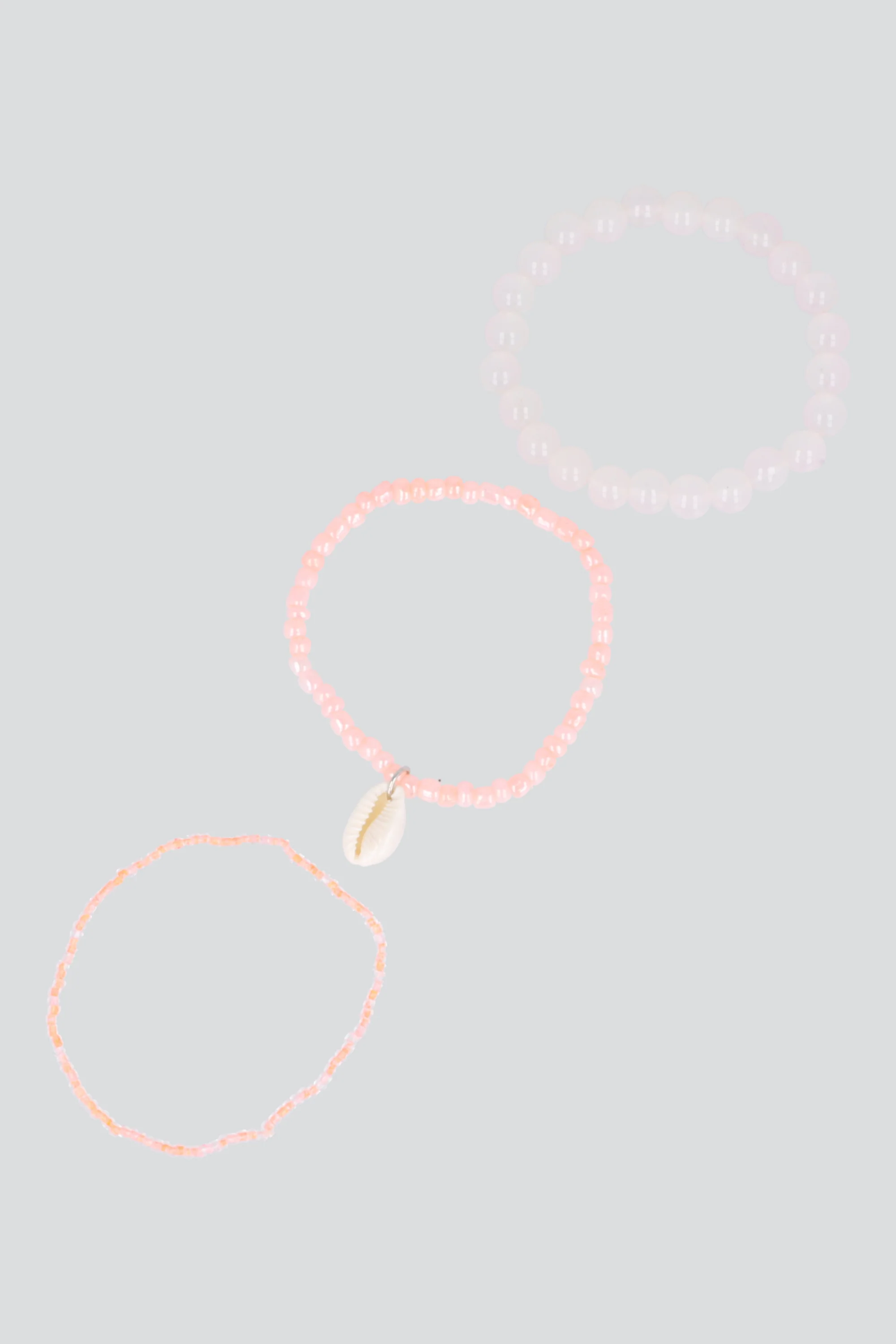 3 PULSERAS BEADS CONCHA