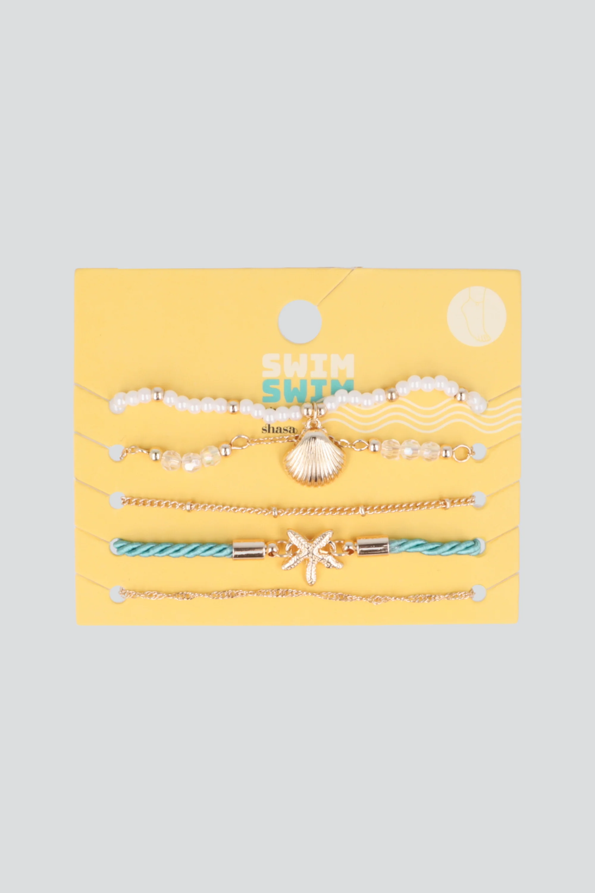 5 P ANKLET BEADS CONCHA