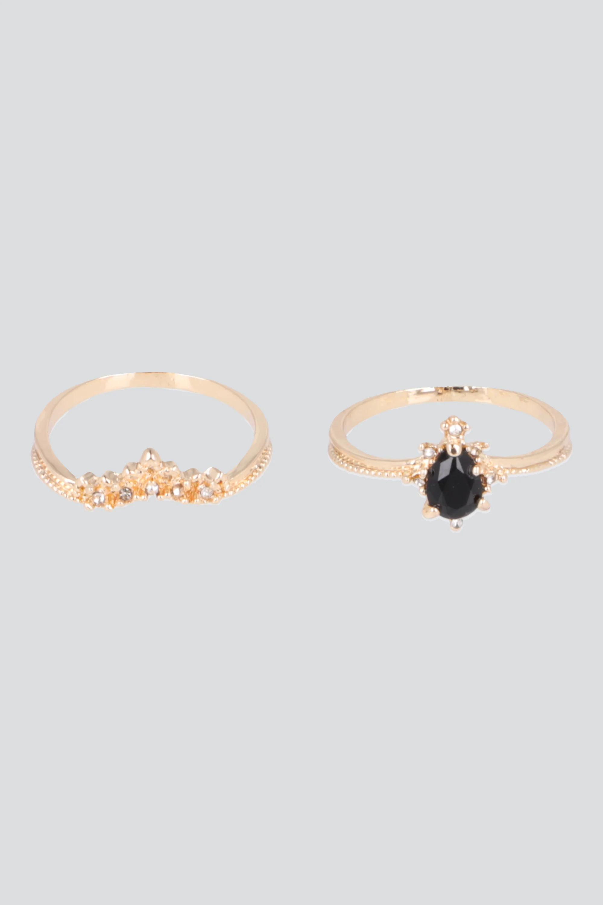 Anillo 2 lineas cristal