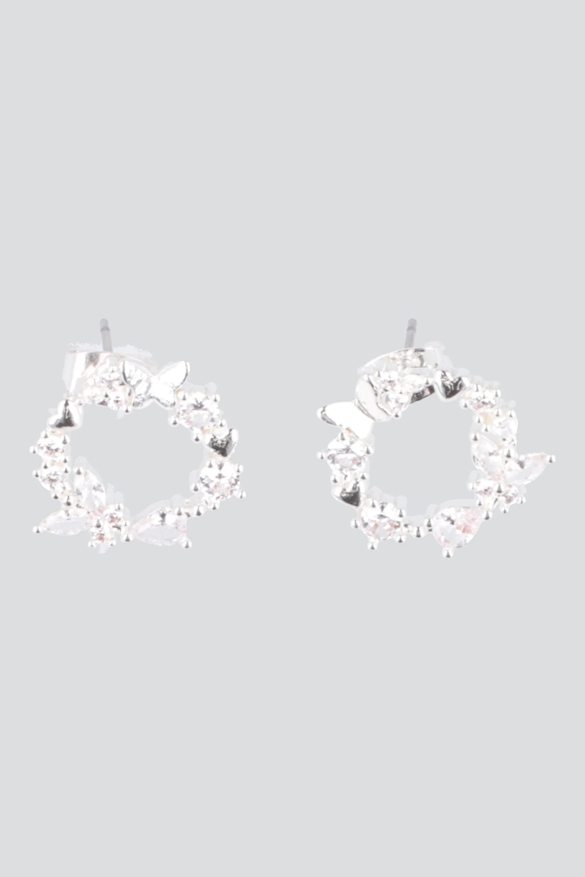 ARETES CIRCULO MARIPOSA PQ