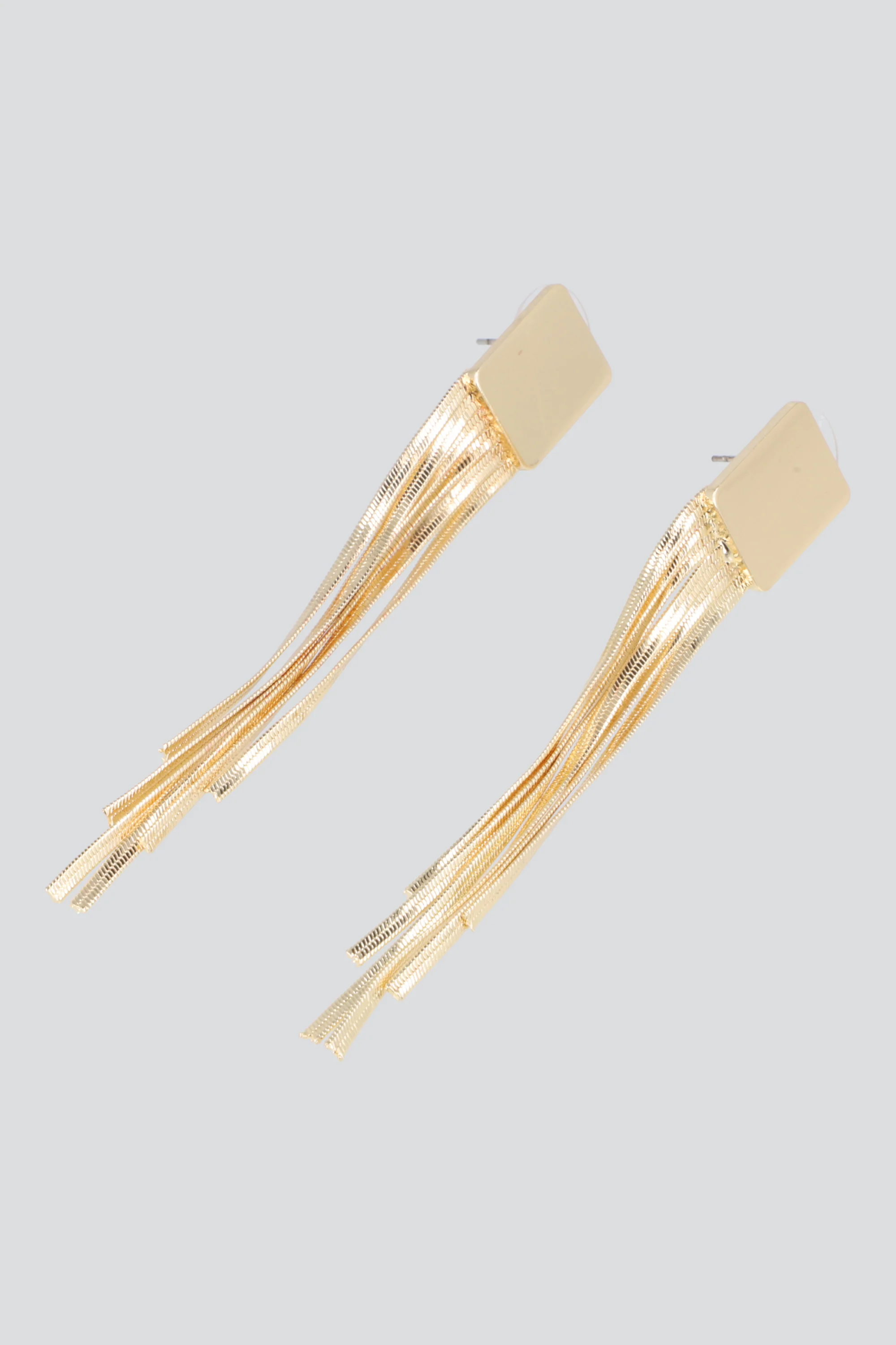 Aretes cuadro lineas metal - Image 2