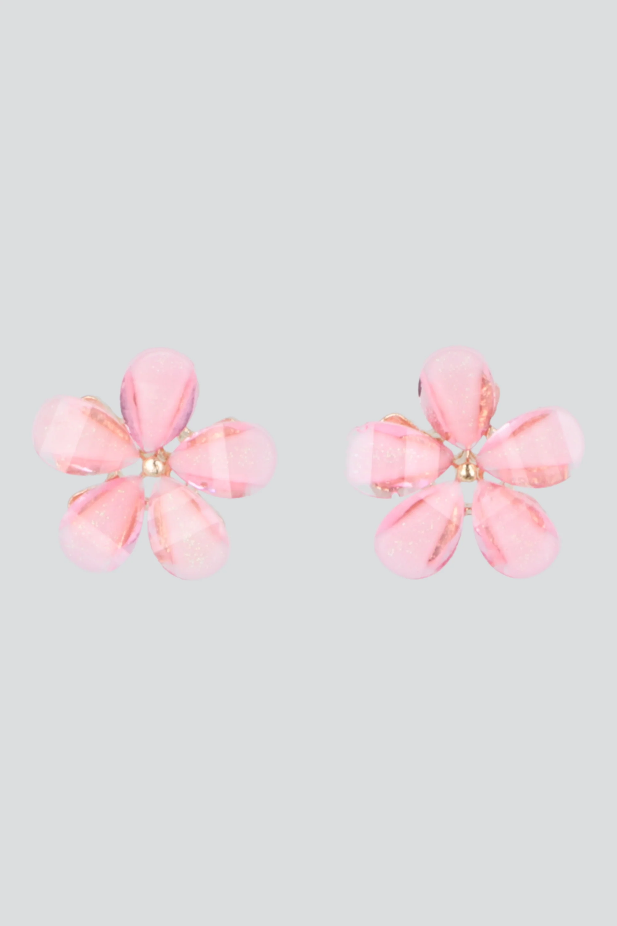 Aretes flor cristal