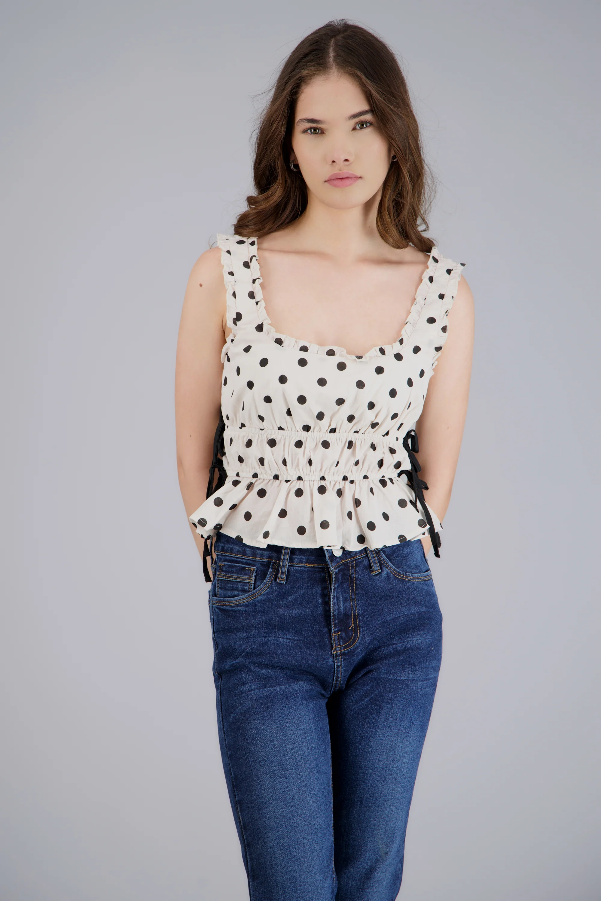 Blusa estampado polka dots