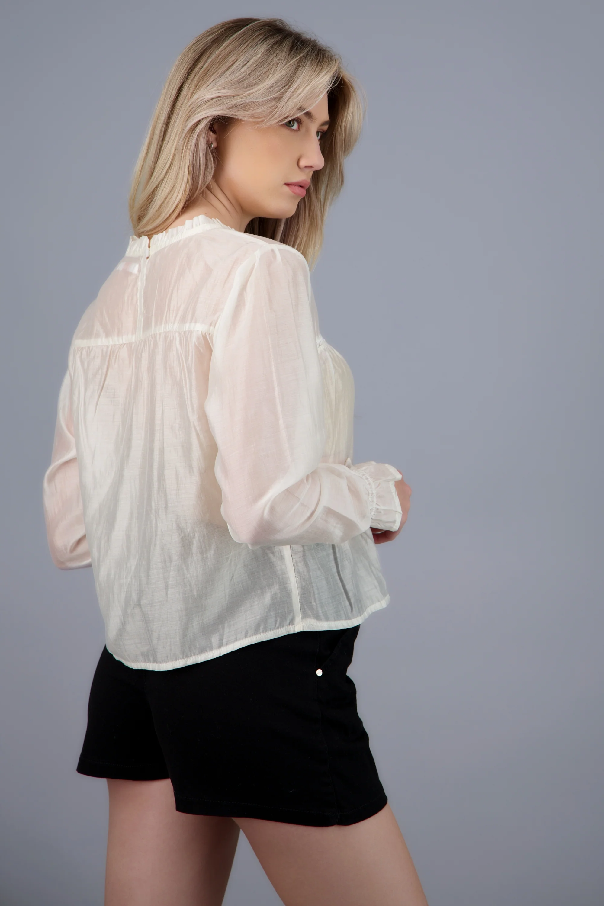 Blusa holgada de manga larga - Image 4