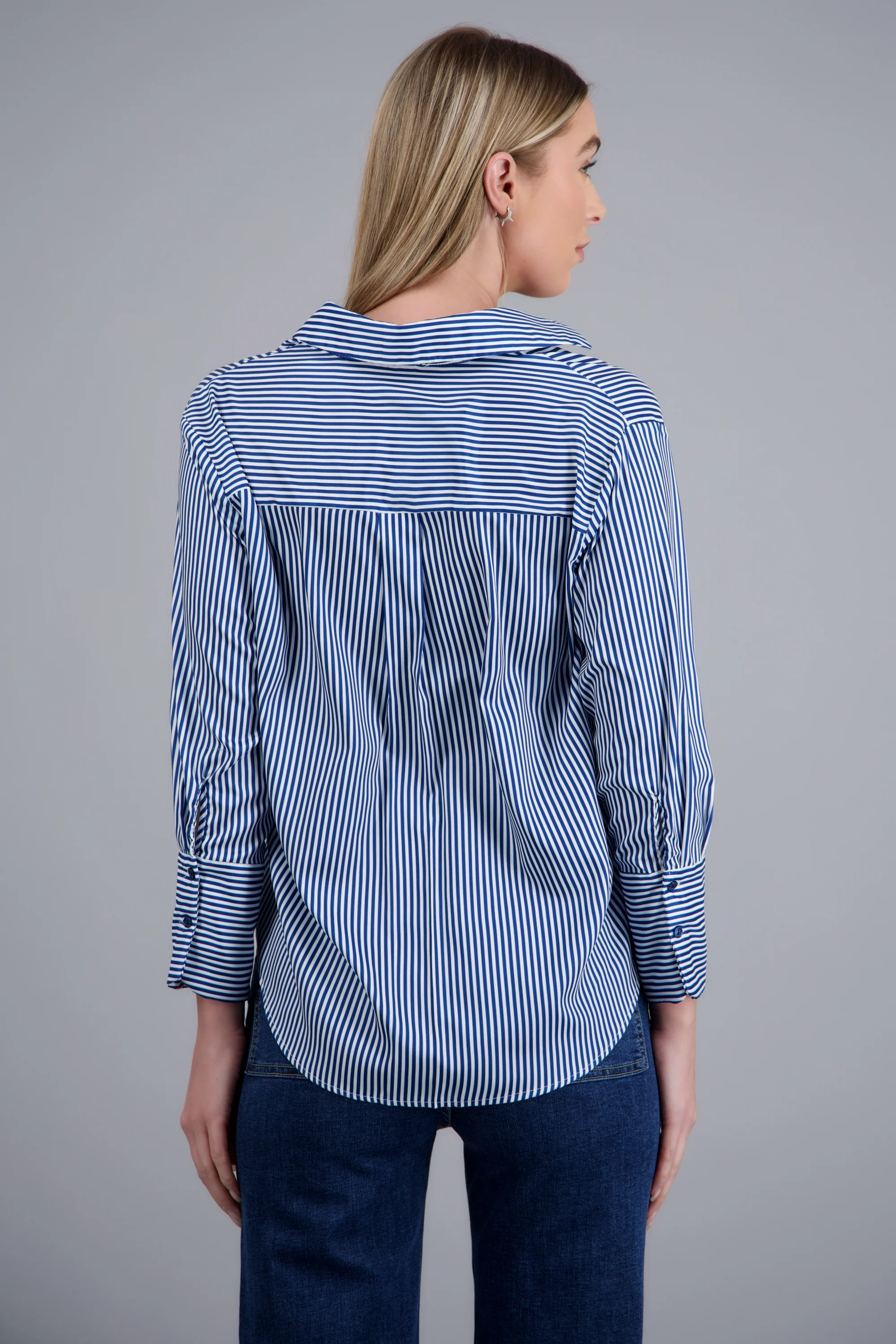 Blusa satin rayas manga larga Hypsters - Image 4