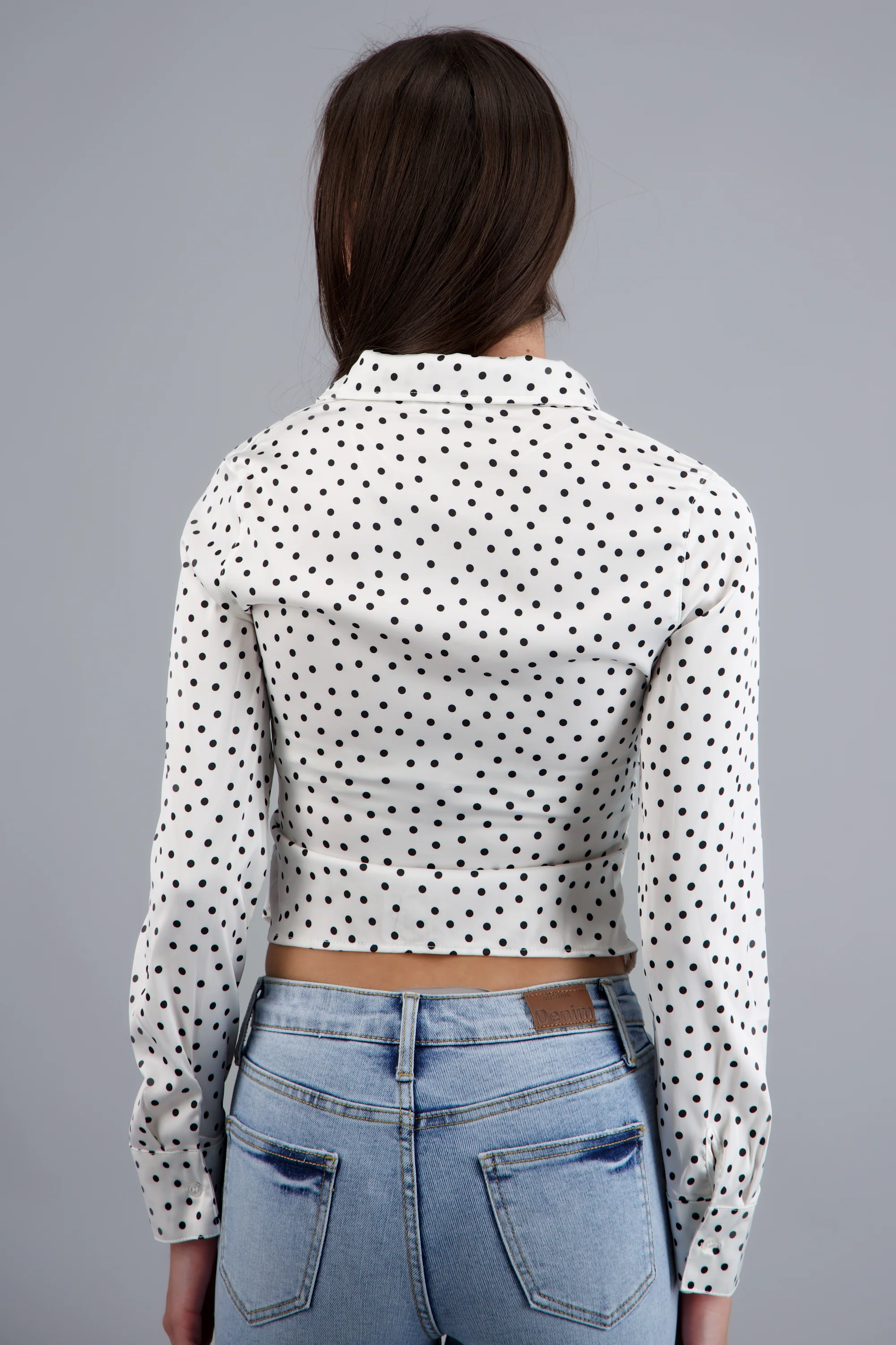 BLUSA SATINADA POLKA DOTS - Image 4