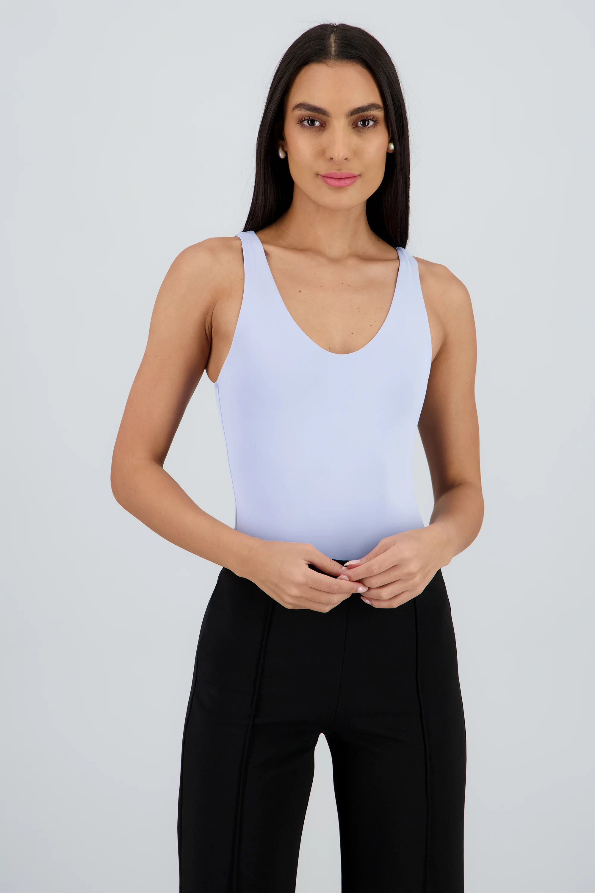 Body escote en V liso - Image 2