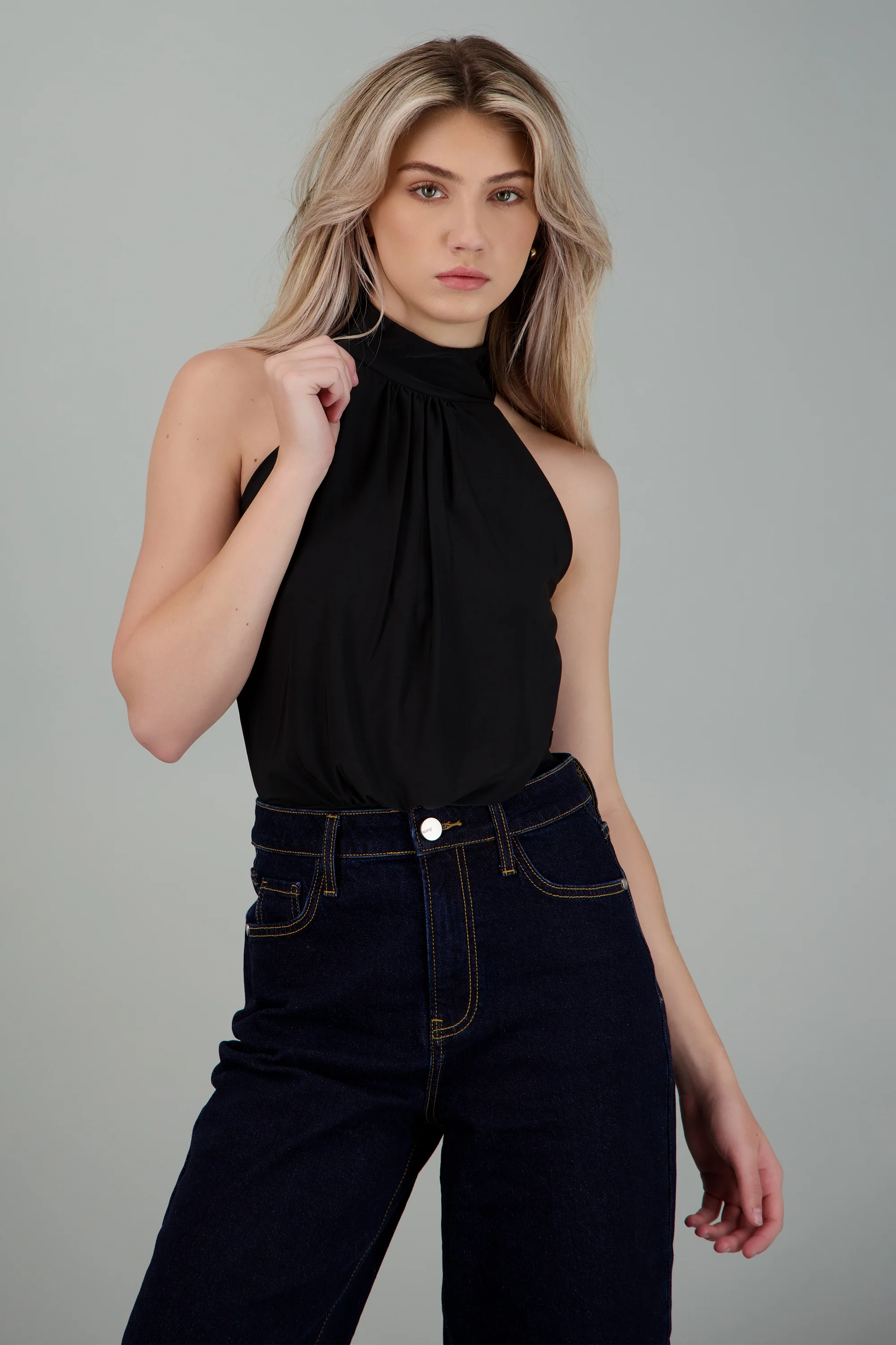 Body halter drapeado - Image 2