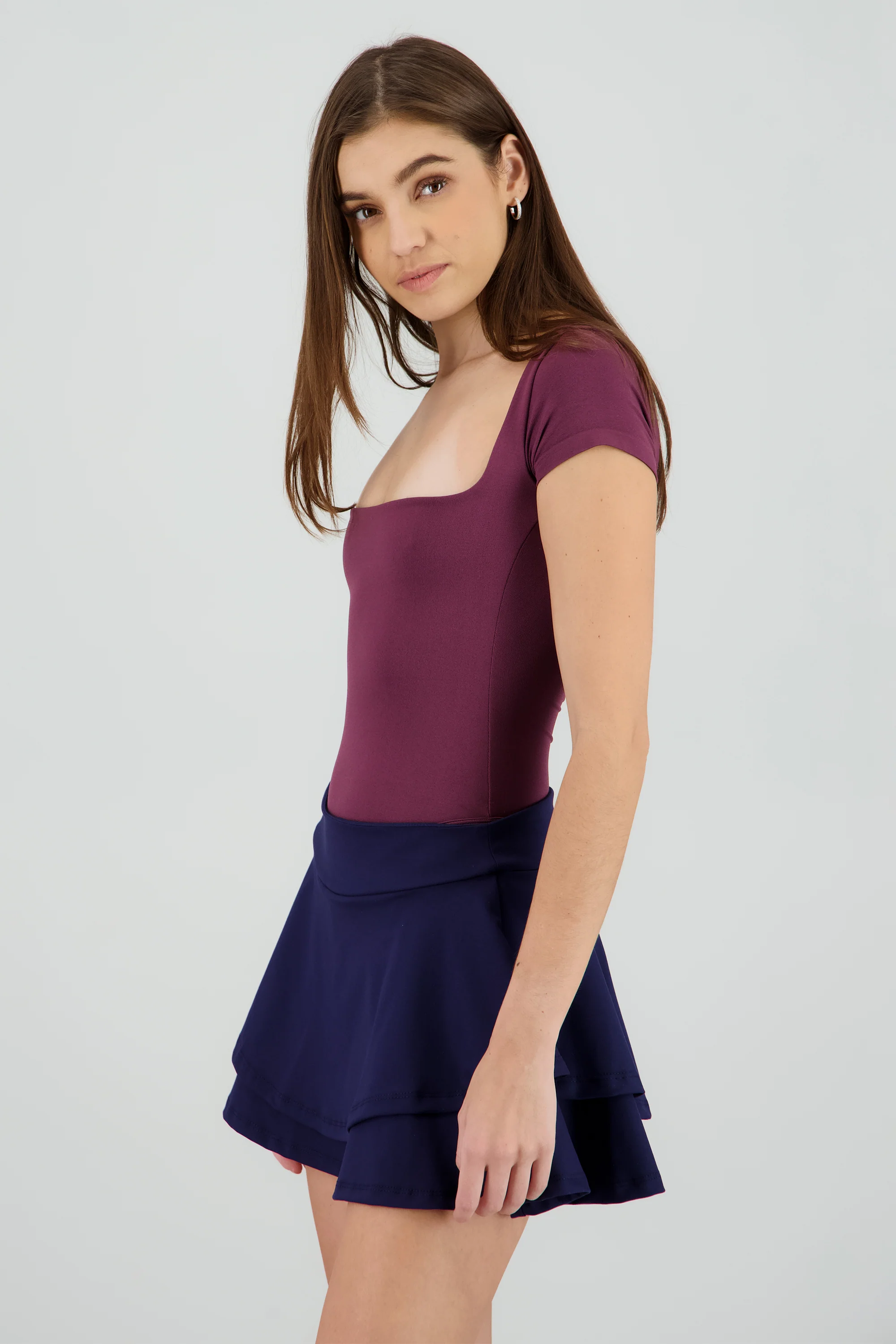 Bodysuit escote cuadrado doble tela - Image 3