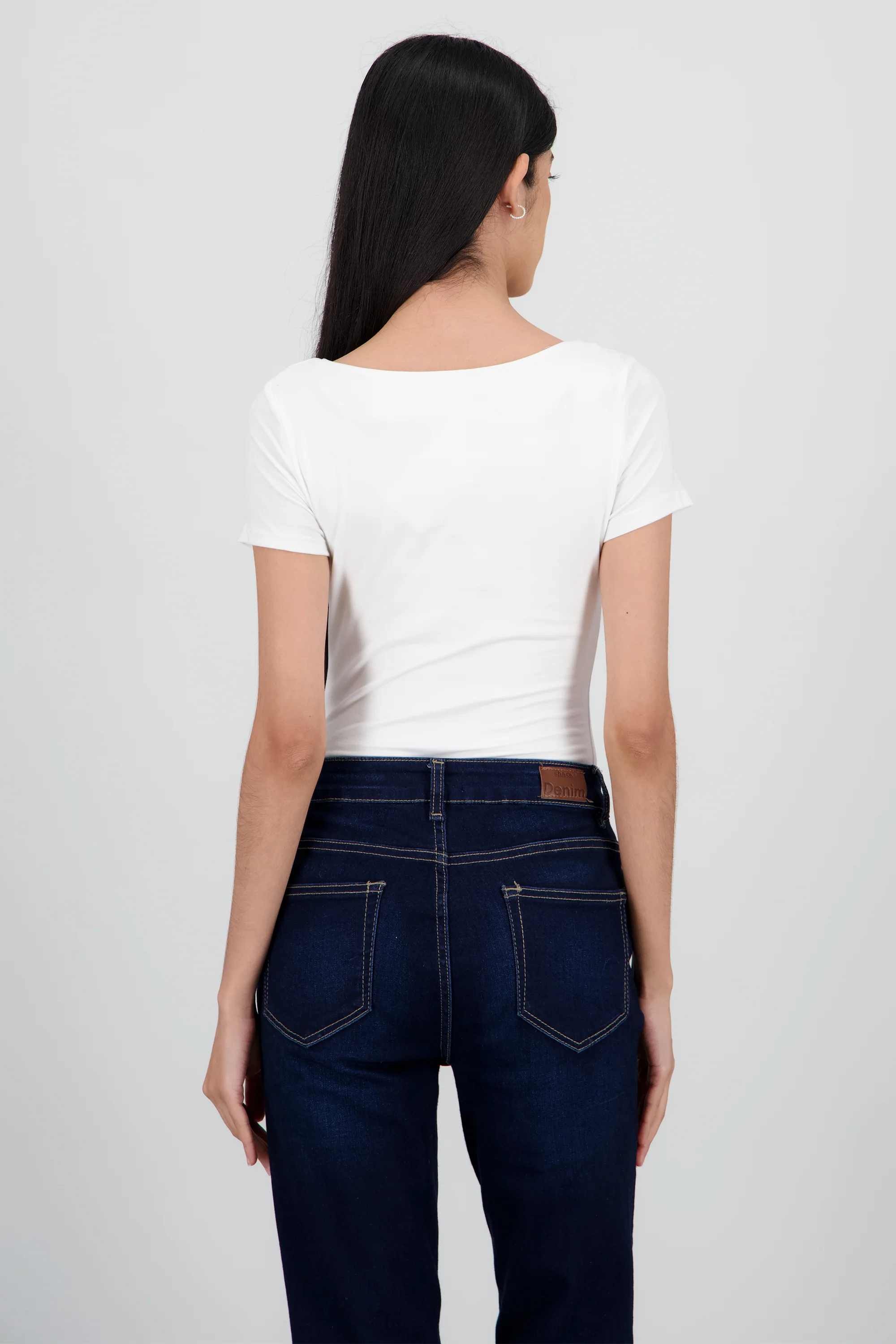 Bodysuit escote redondo manga corta - Image 3