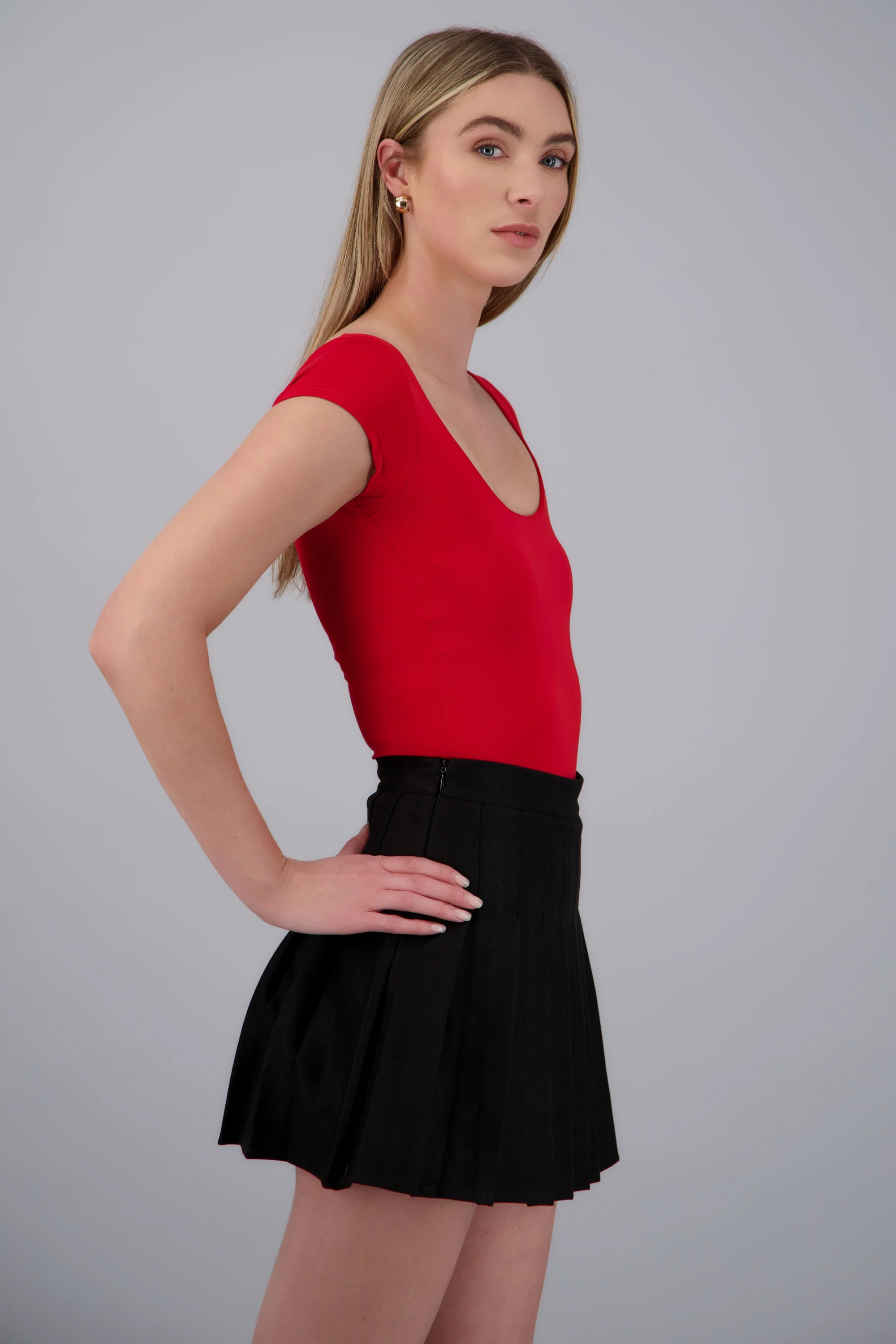 BODYSUIT ESCOTE REDONDO M/C LISO - Image 2