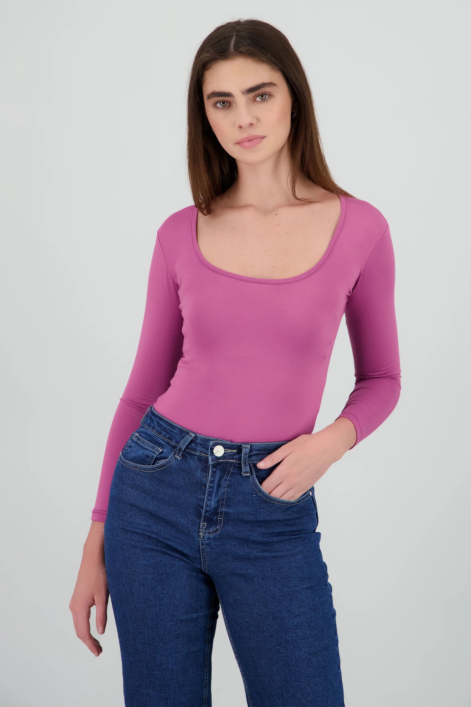 Bodysuit Liso Cuello Scoop