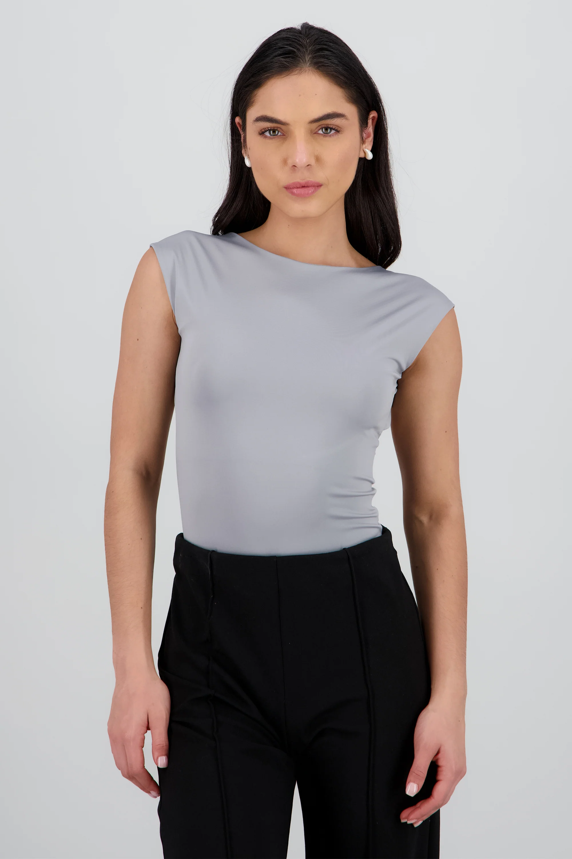 Bodysuit liso escote redondo