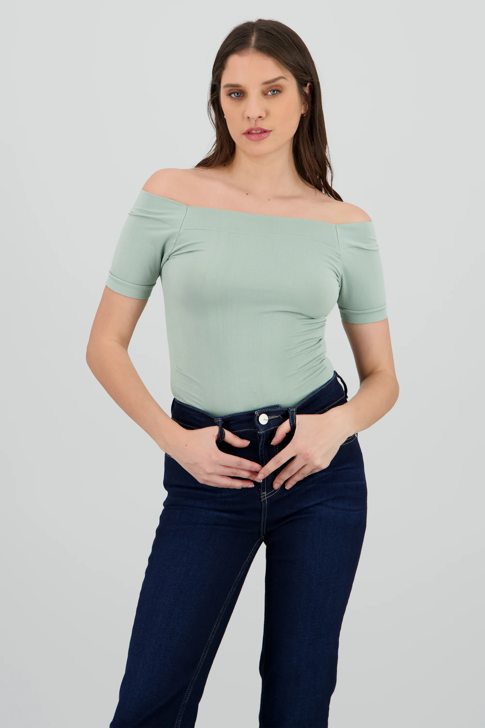 BODYSUIT OFF SHOULDER M/C