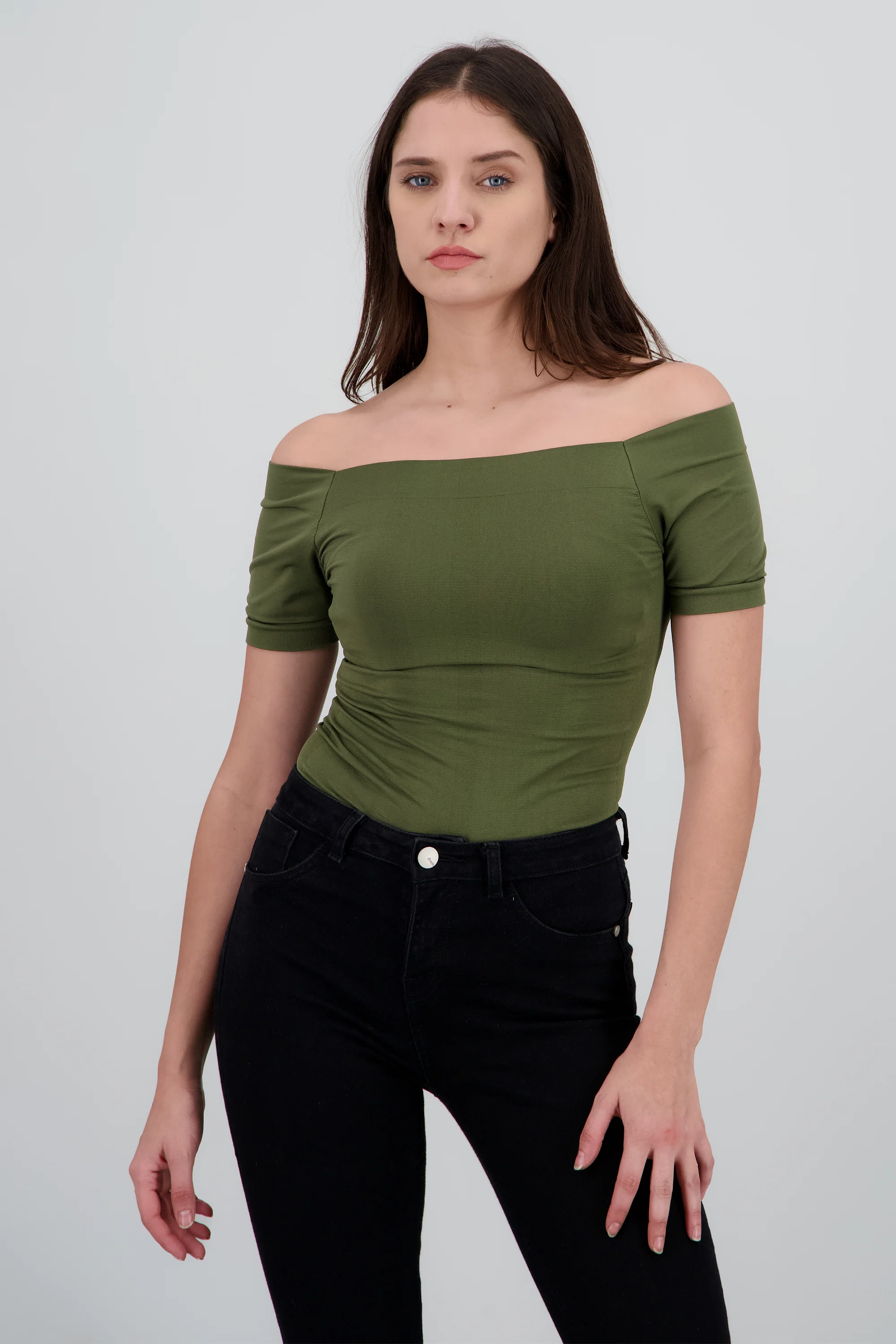 BODYSUIT OFF SHOULDER M/C