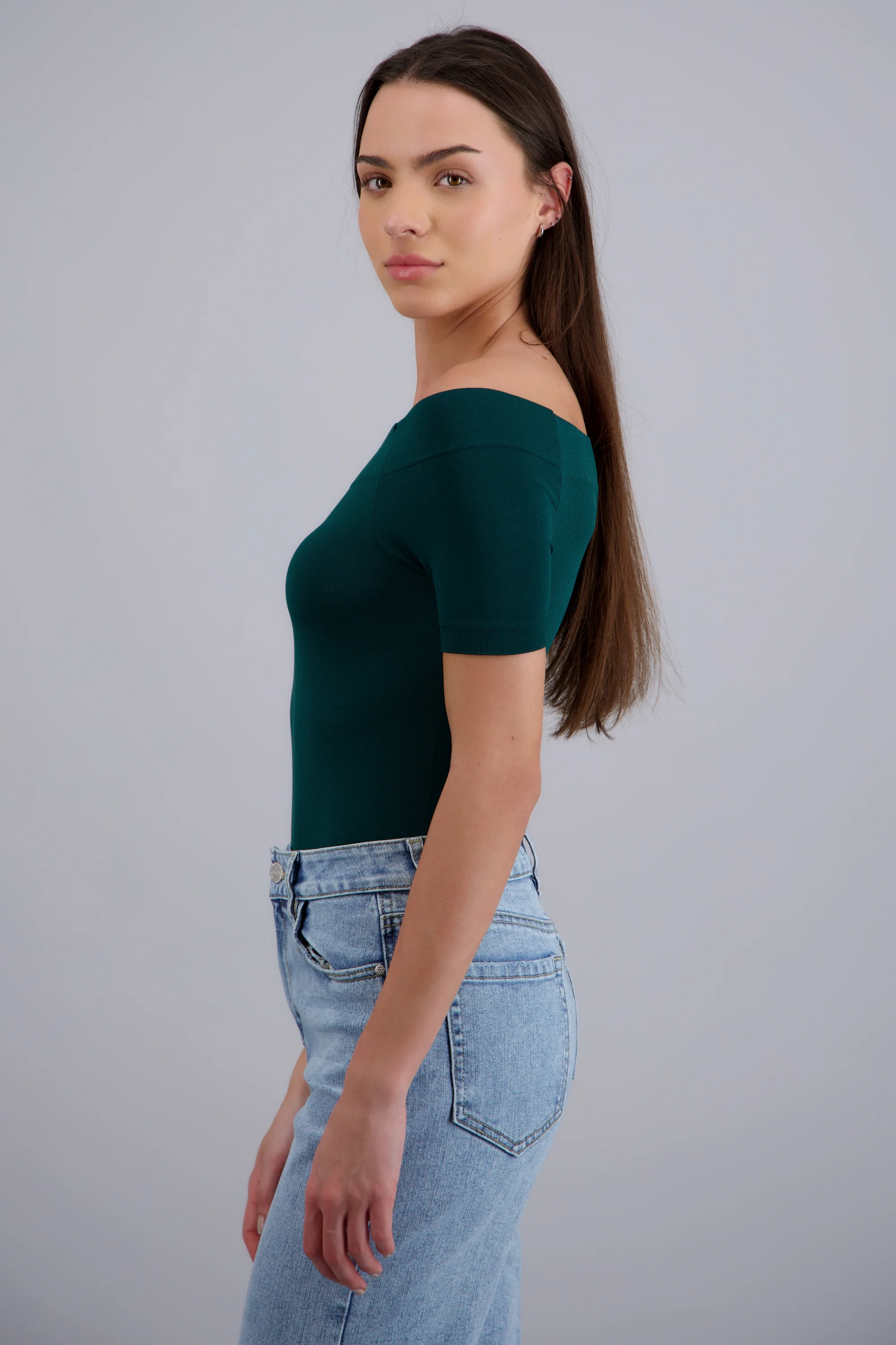 Bodysuit Liso Hombros Descubiertos - Image 2