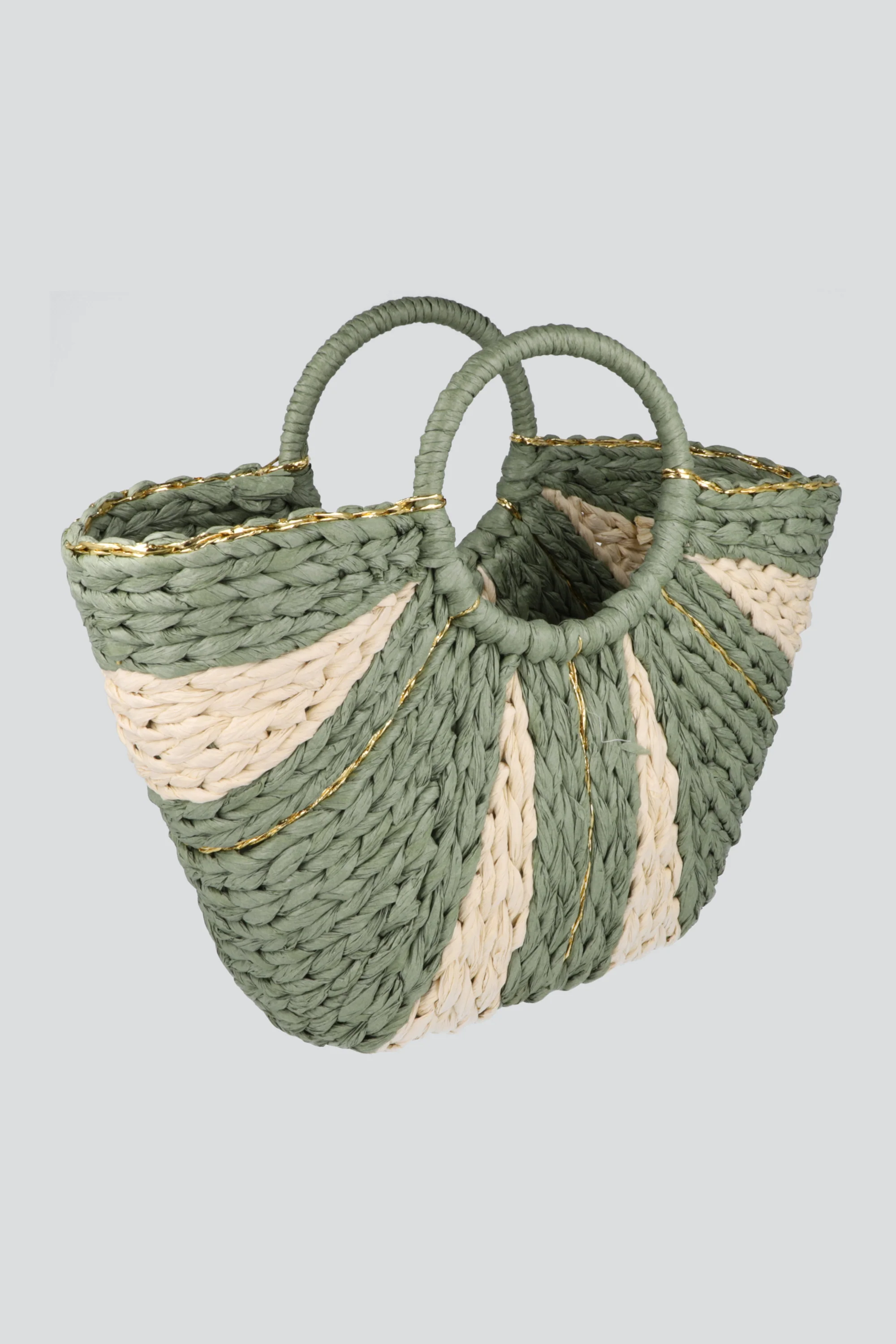 BOLSA RIGIDA RAFIA RAYAS - Image 2