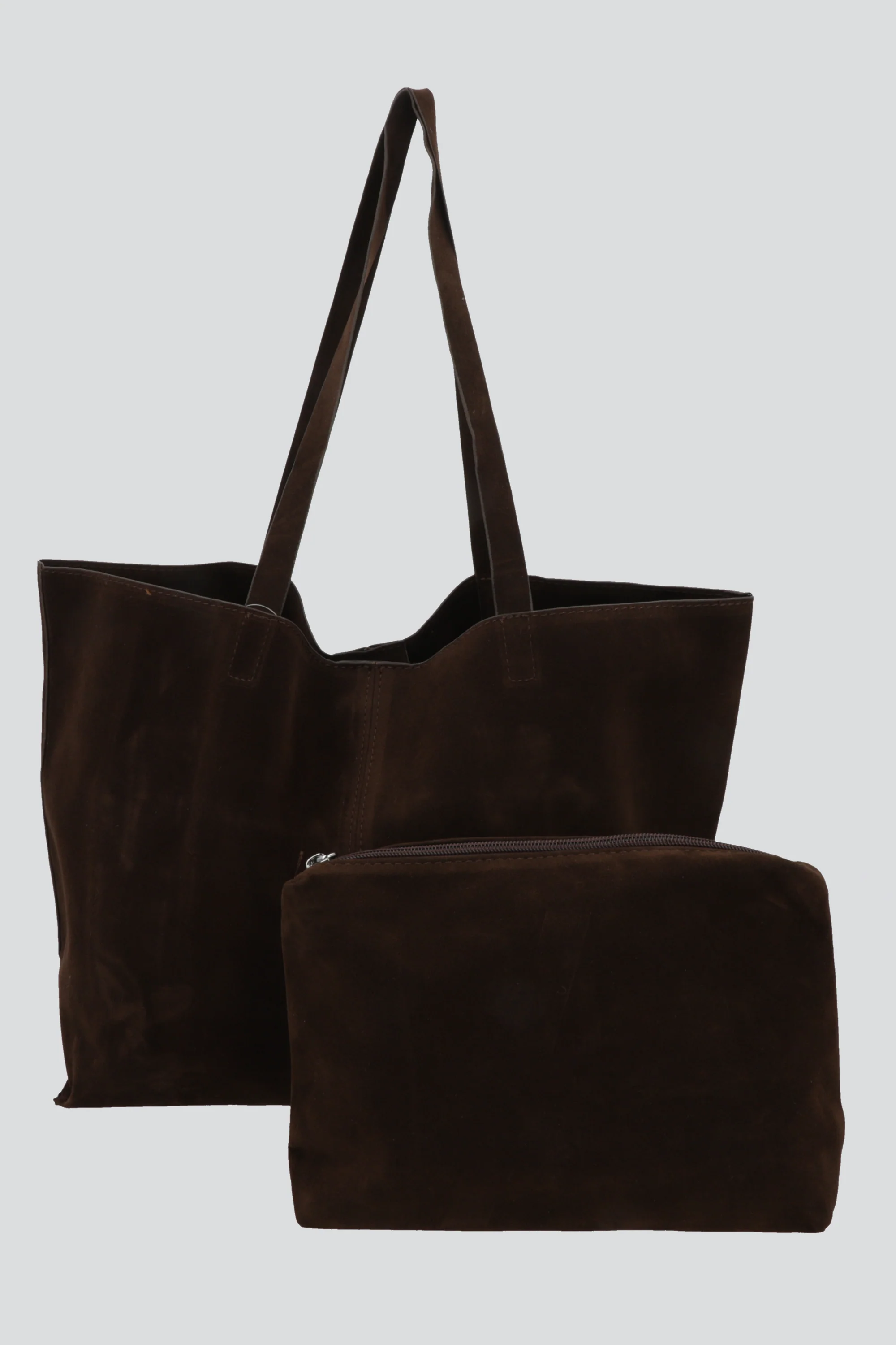 Bolsa tote suede oversize