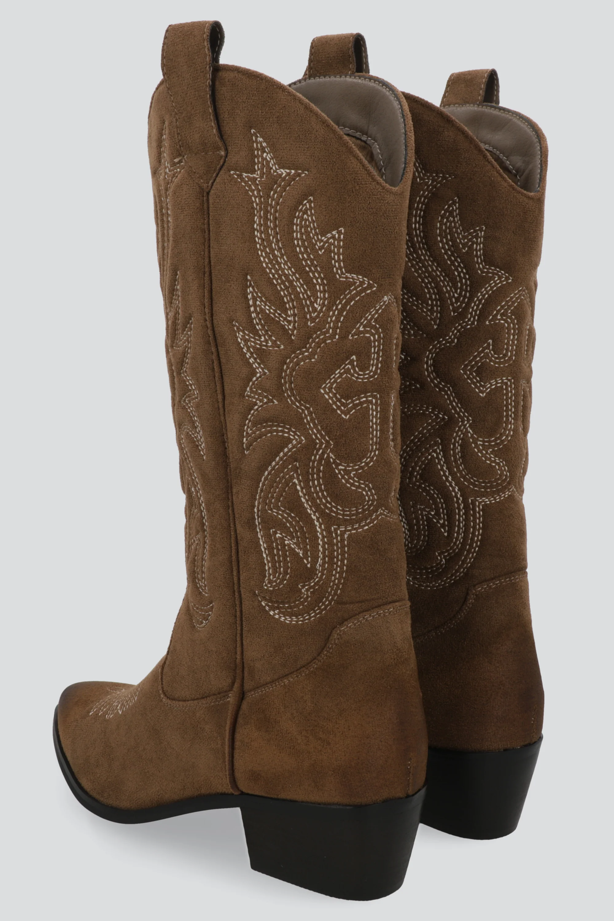 Bota vaquera alta punta desgastada - Image 3