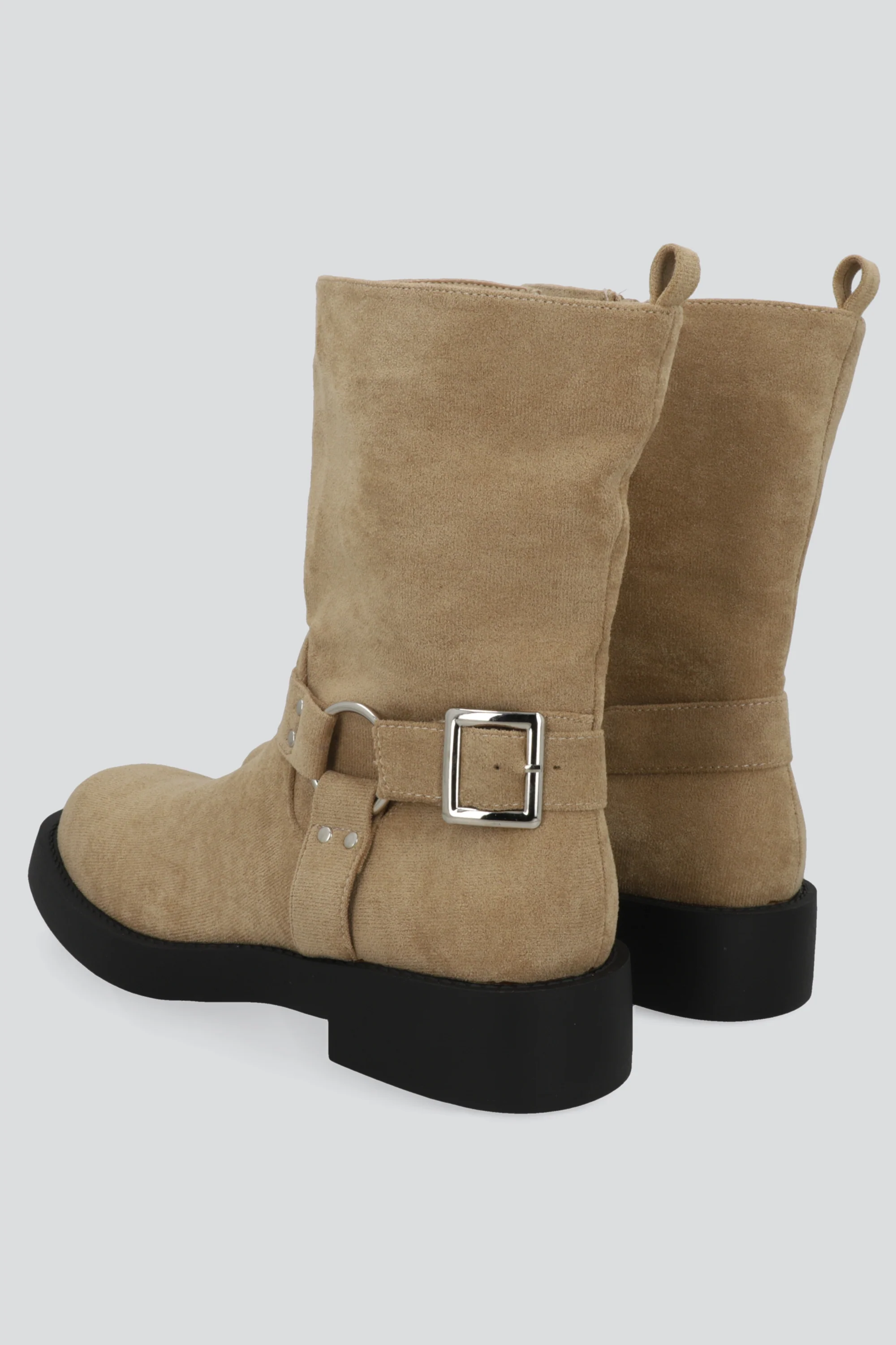 Botin biker hebilla gamucina punta desgastada - Image 3