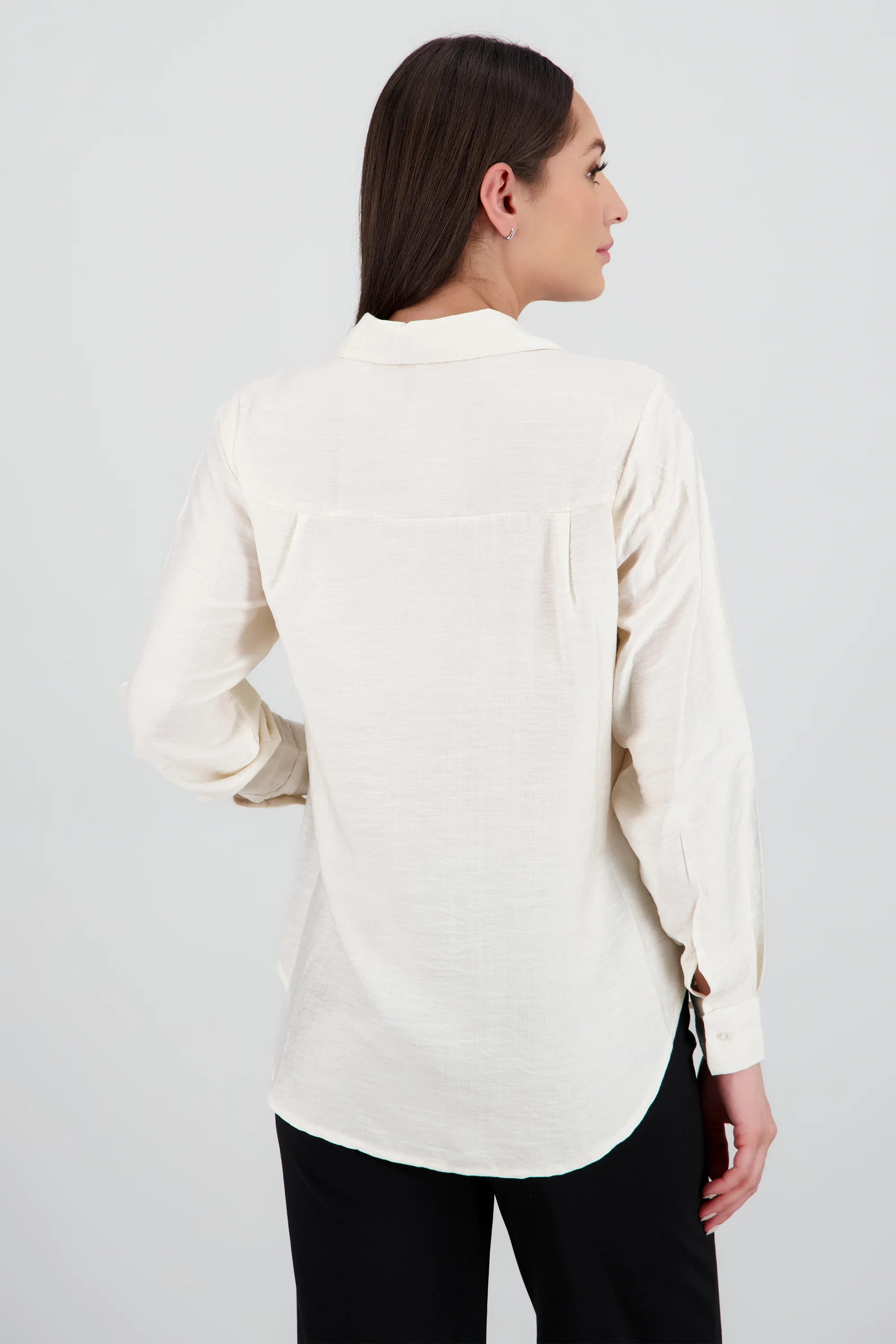 Camisa amplia lisa - Image 4
