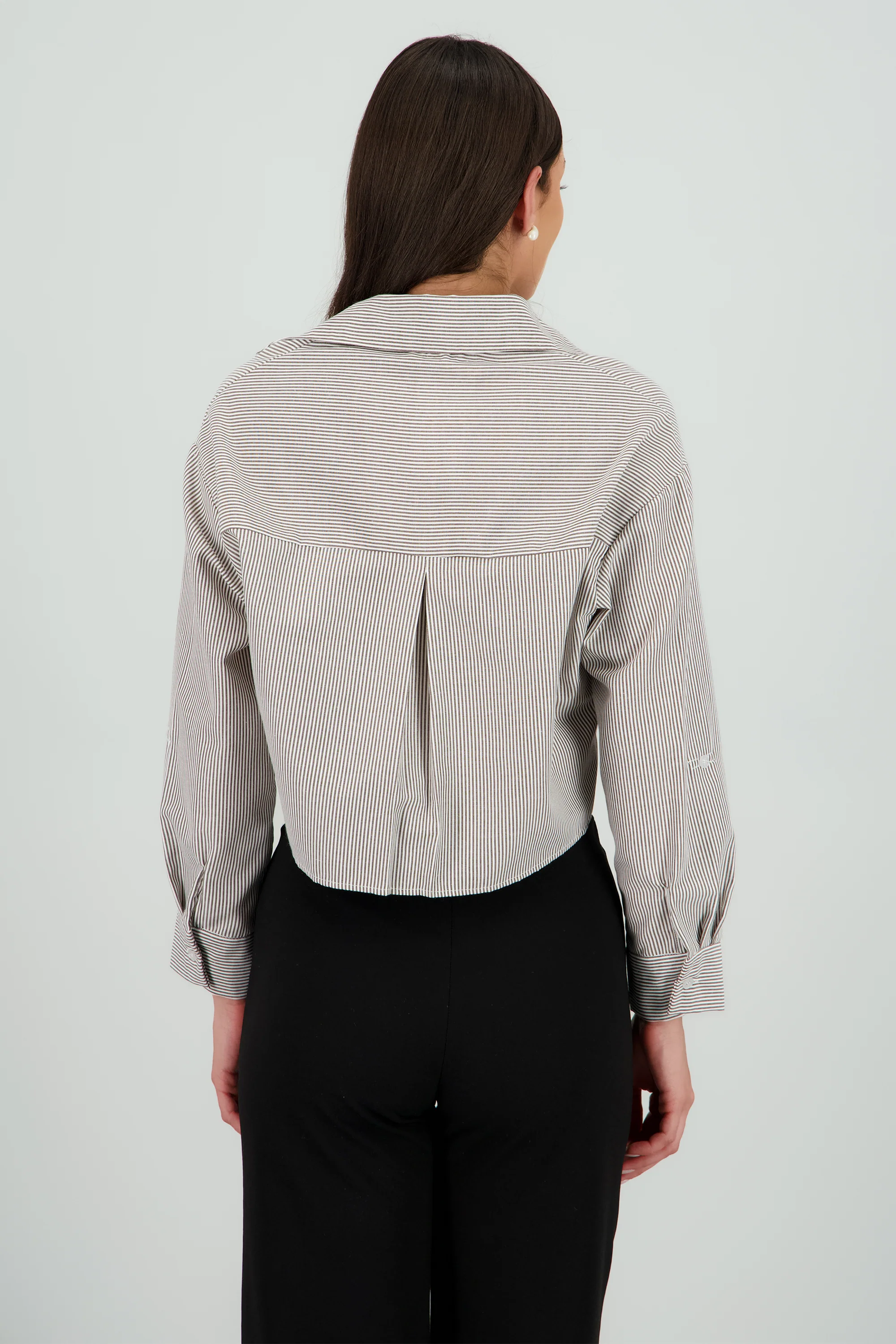 Camisa crop detalle mangas - Image 4