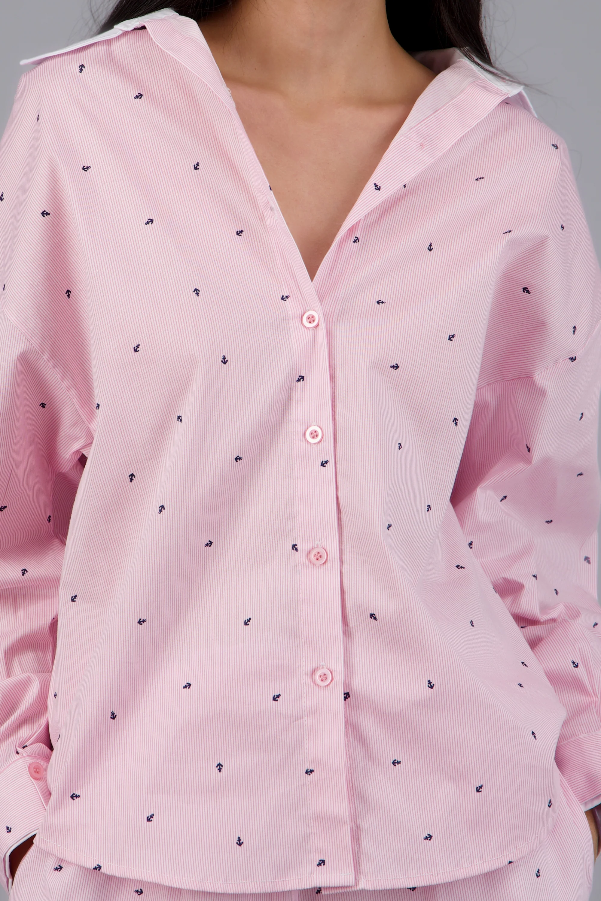 Camisa estampada detalle cuello - Image 5