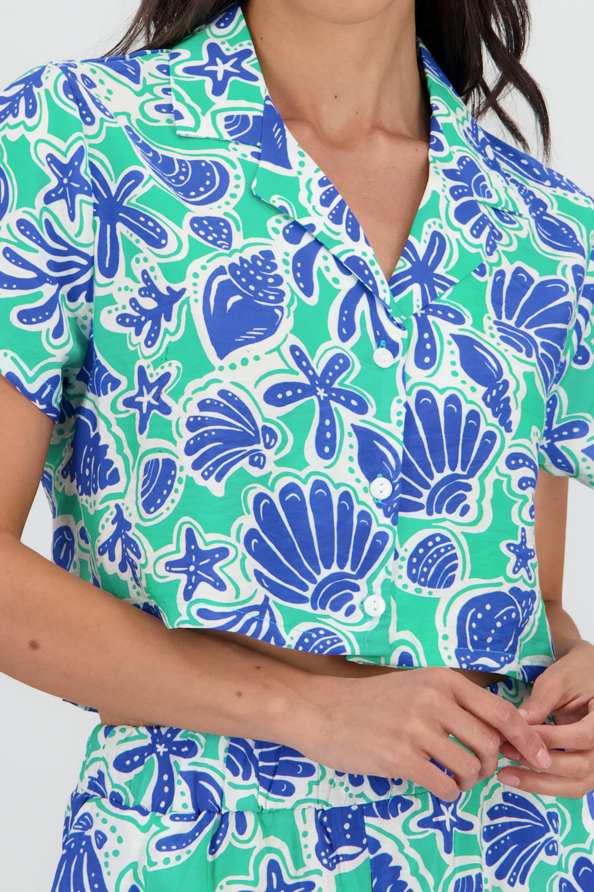 Camisa manga corta estampado conchas - Image 5