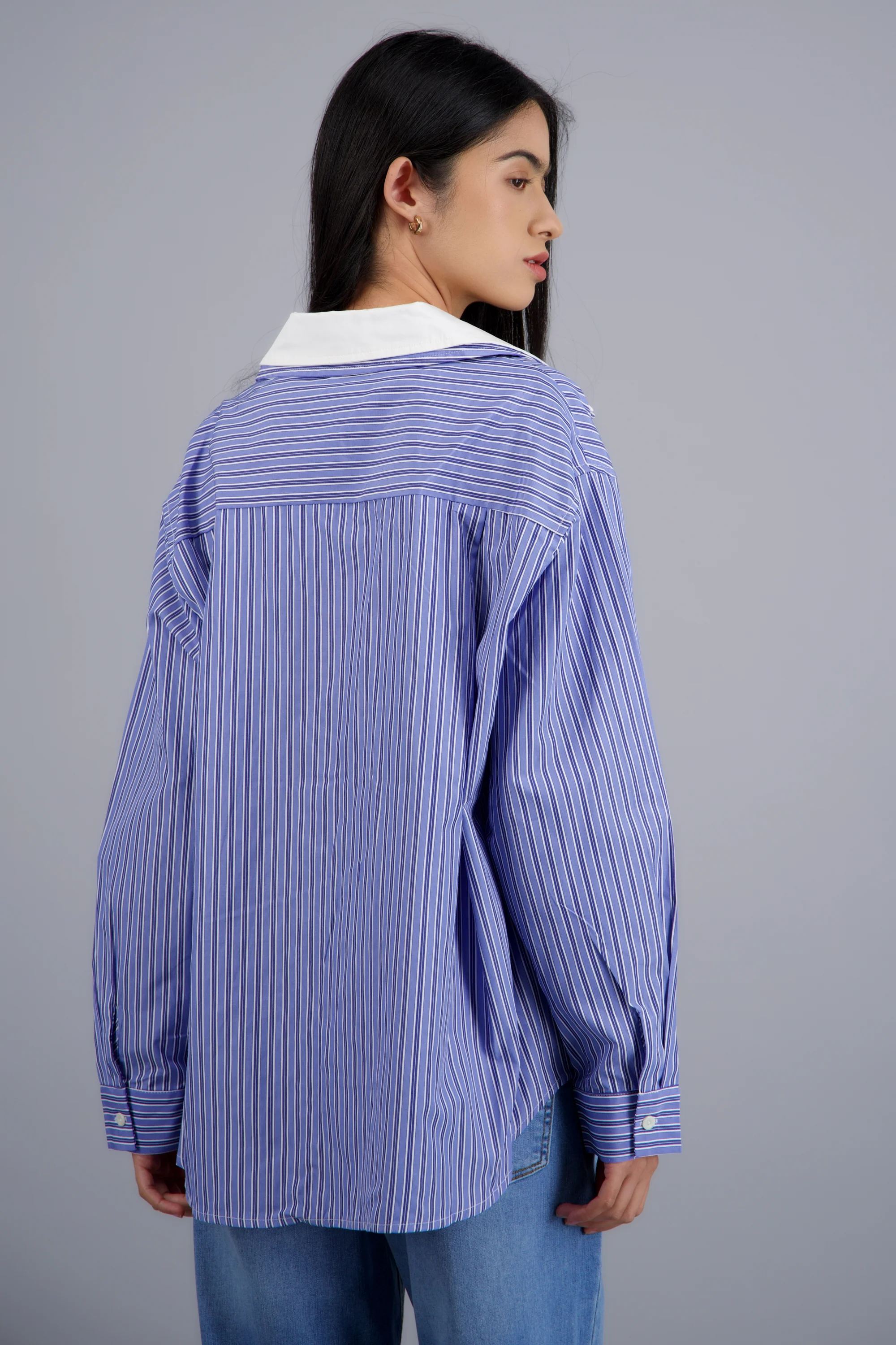 Camisa oversize contraste - Image 4