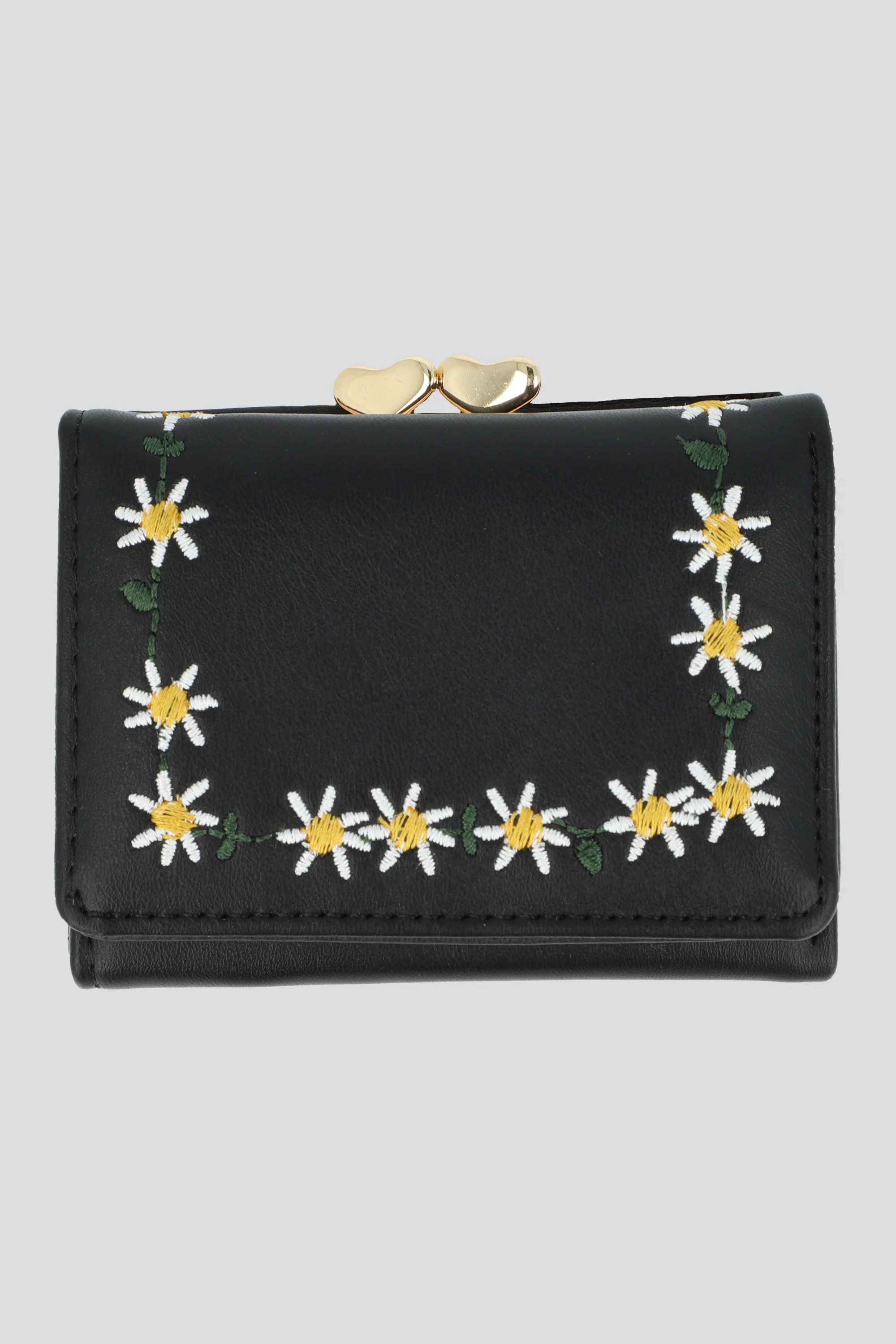 Cartera margaritas bordadas
