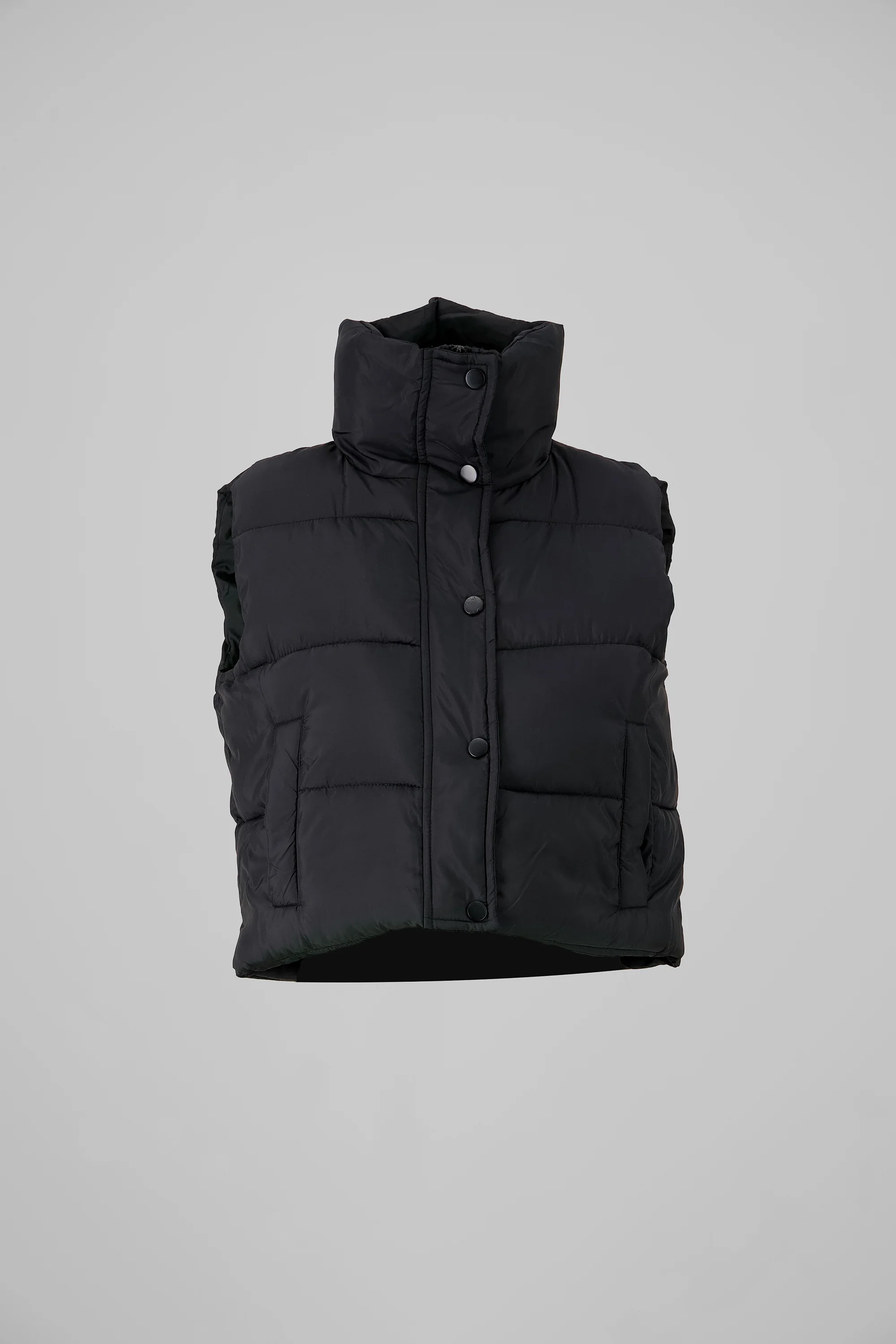 Chaleco crop puffer monocolor - Image 6