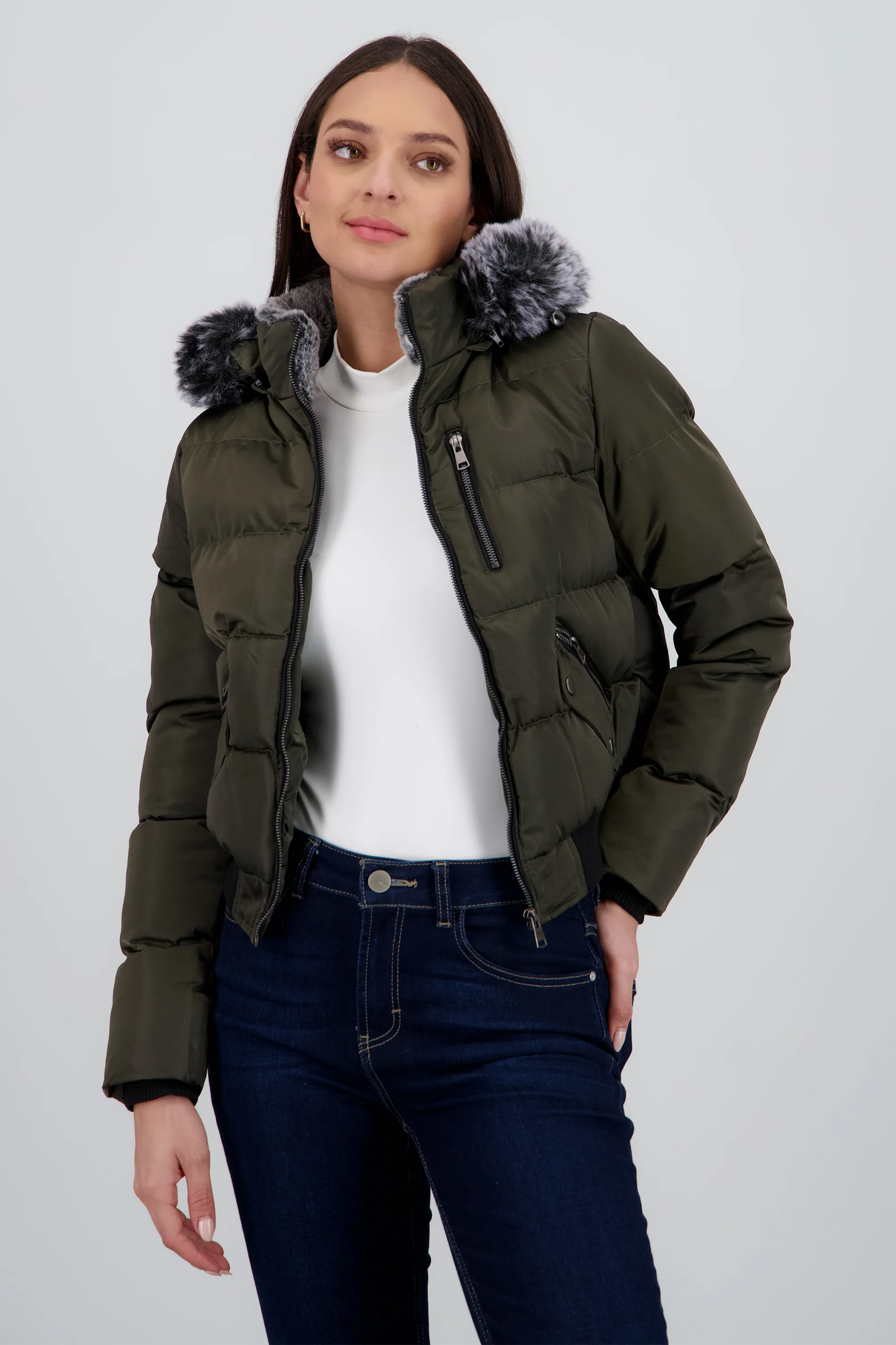 Chamarra bomber det peluche