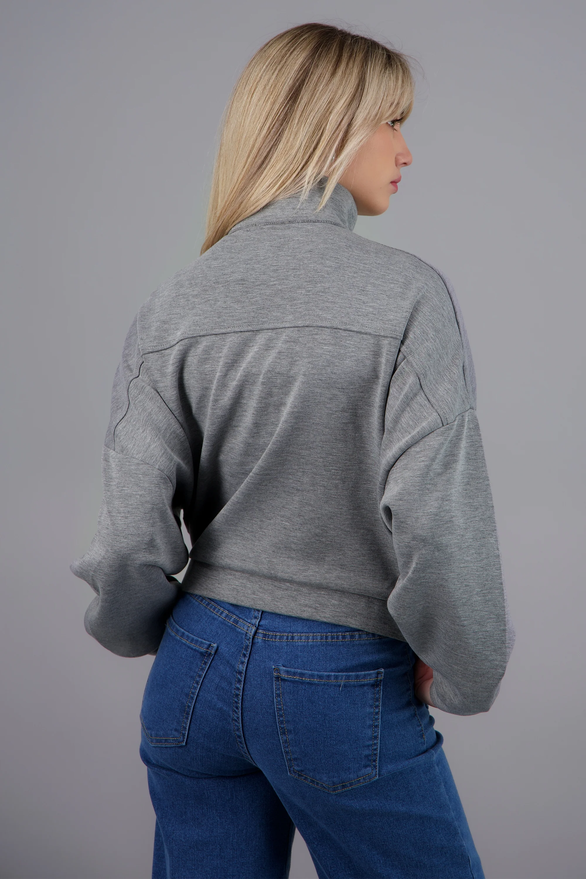 CHAMARRA BOXY CUELLO ALTO - Image 4