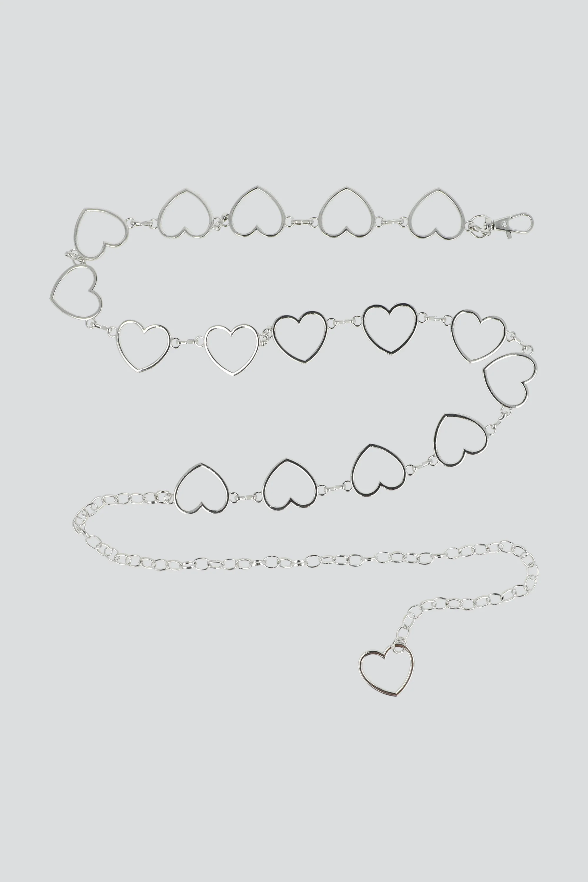 cinturon cadena corazones