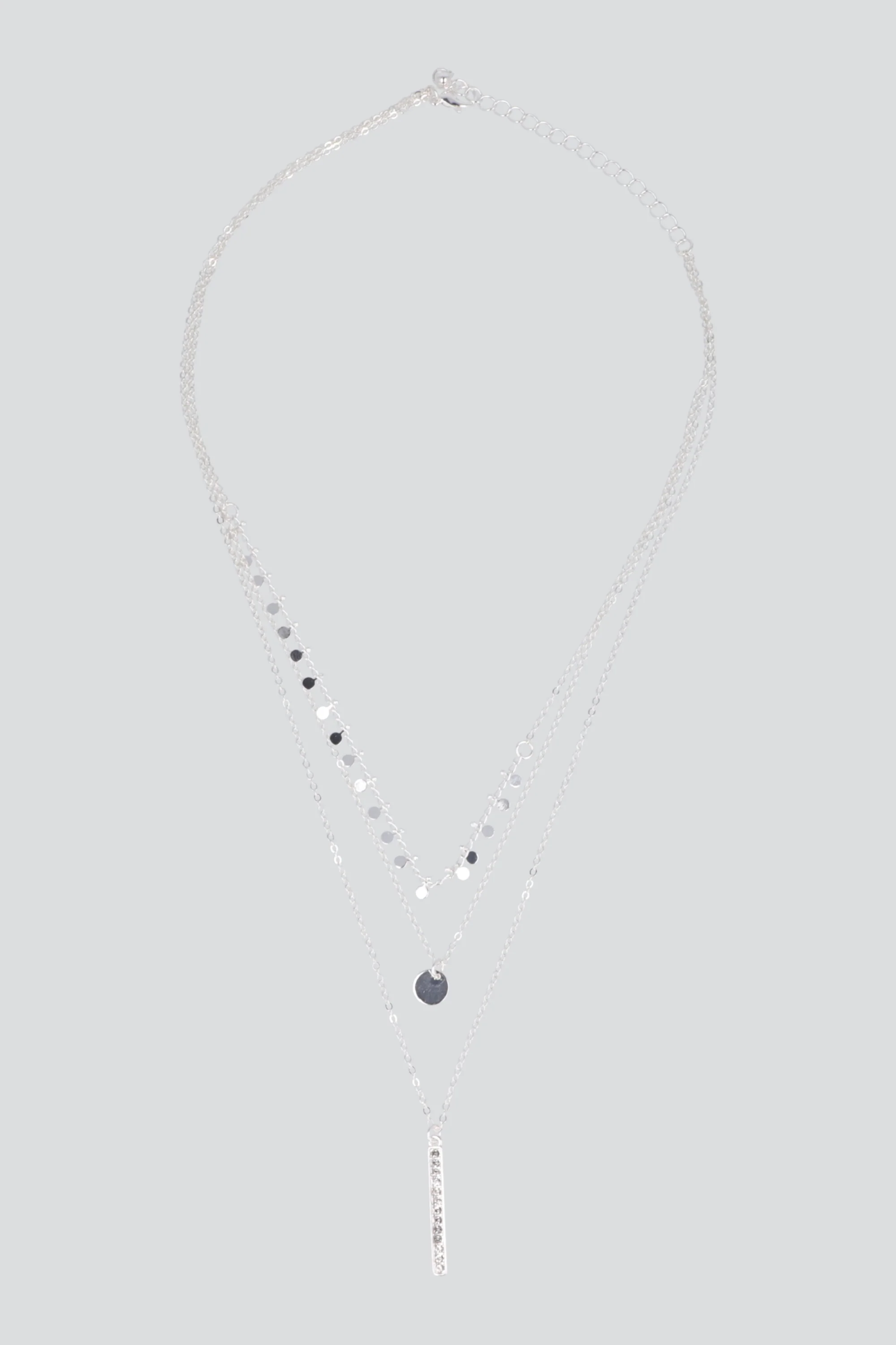 Collar 3 C Moneditas Barra