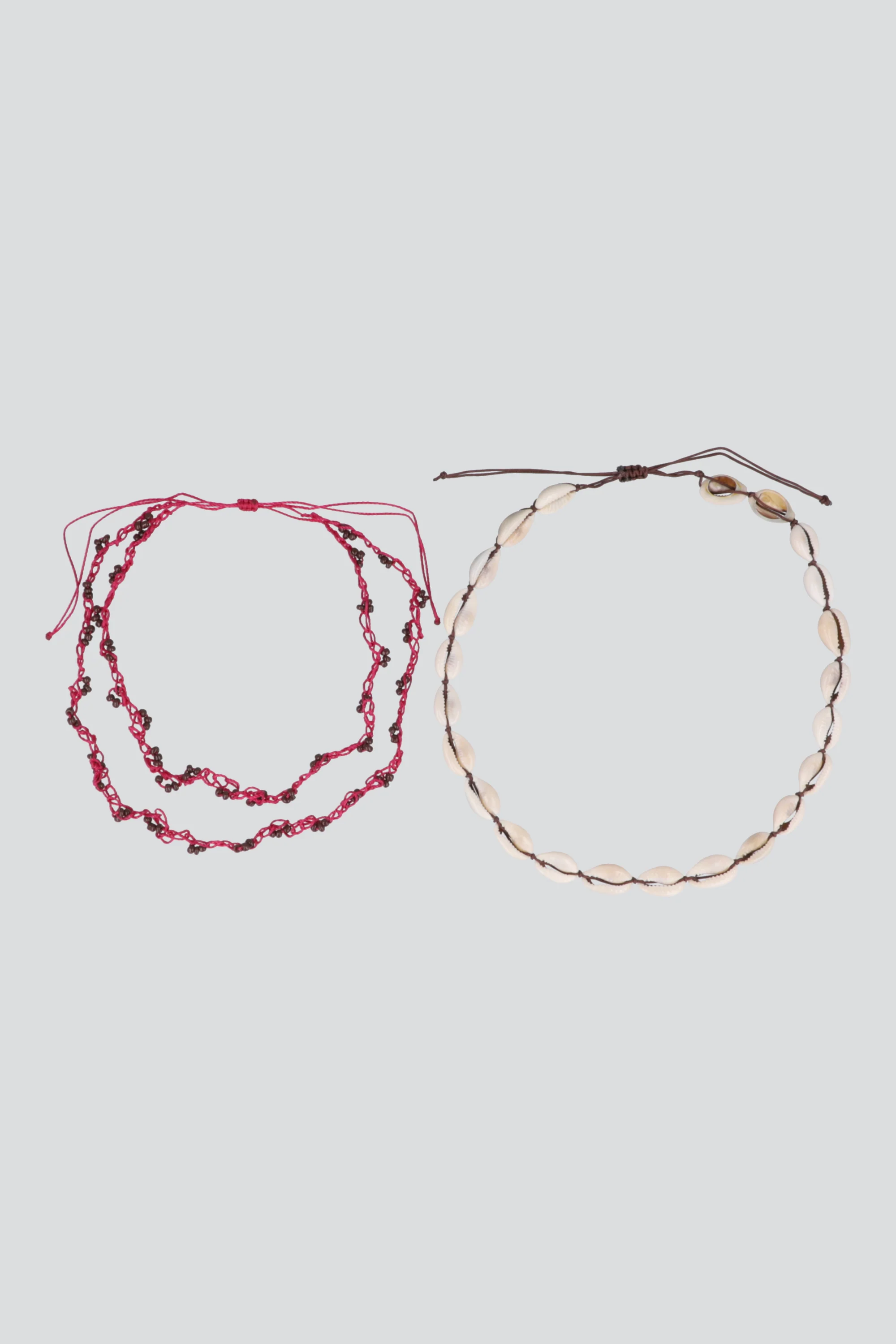 COLLAR DOS CAPAS CONCHAS BEADS