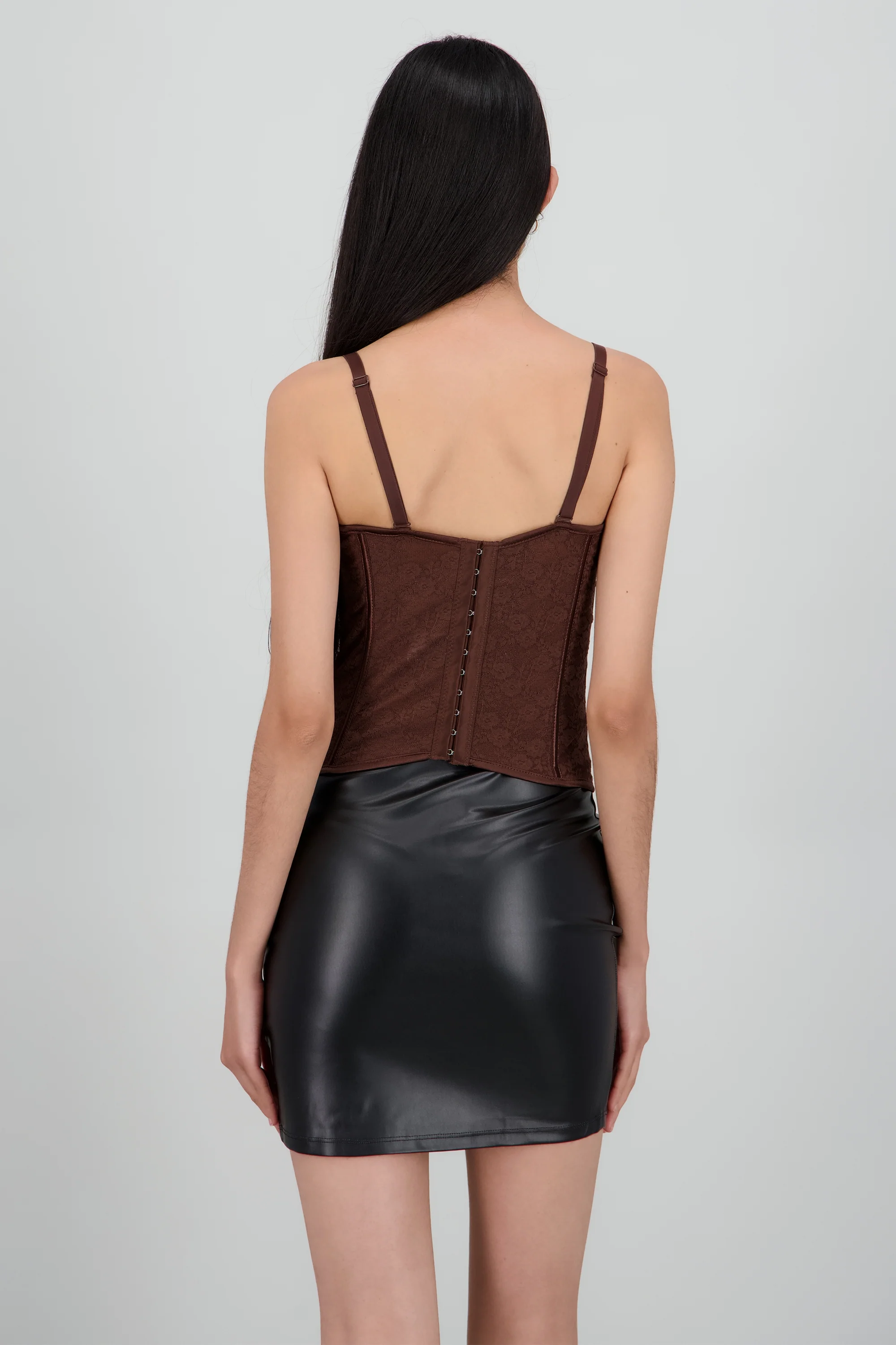 Corset copas encaje liso - Image 4