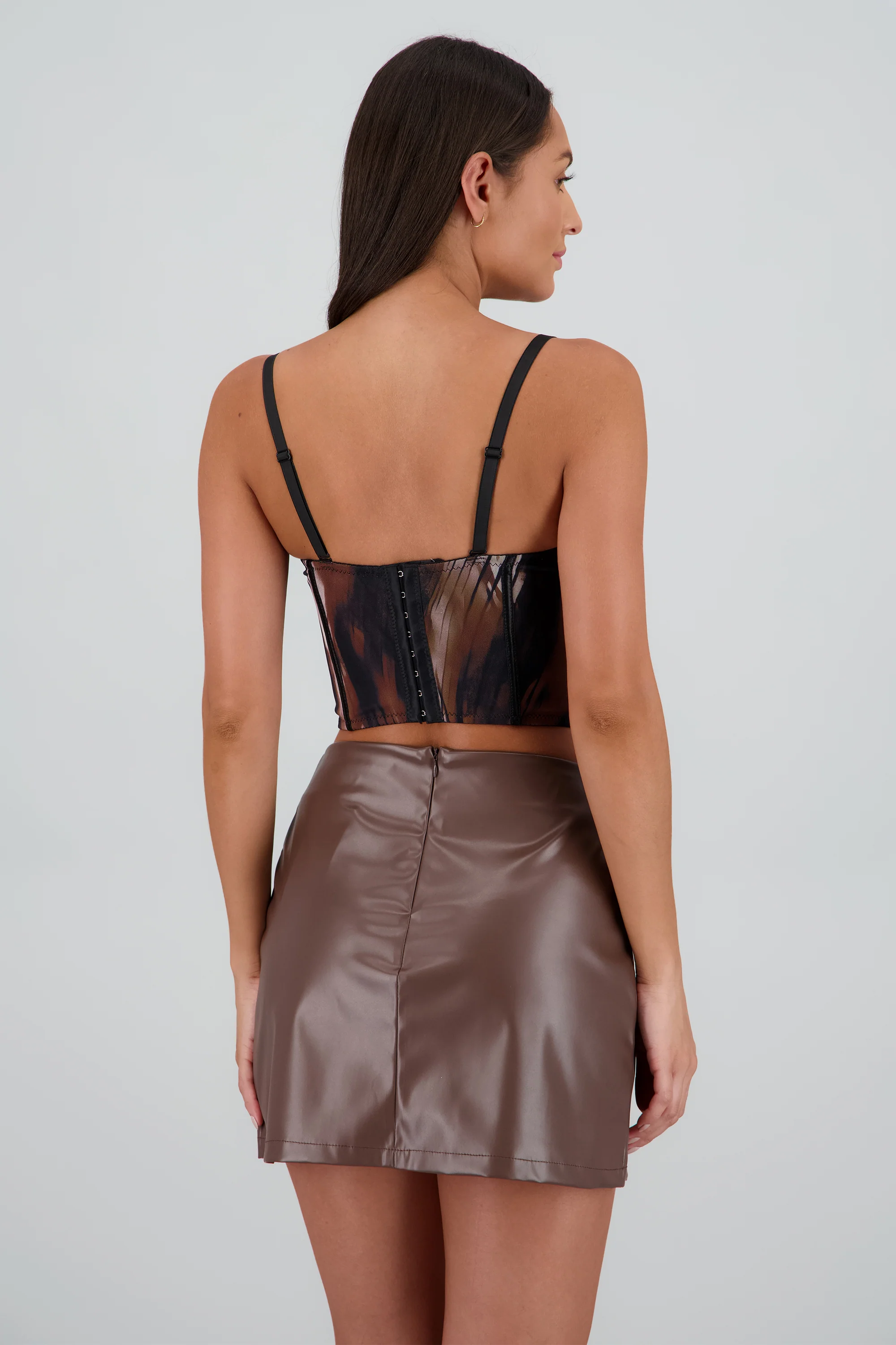 Corset corto estampado animal print - Image 4