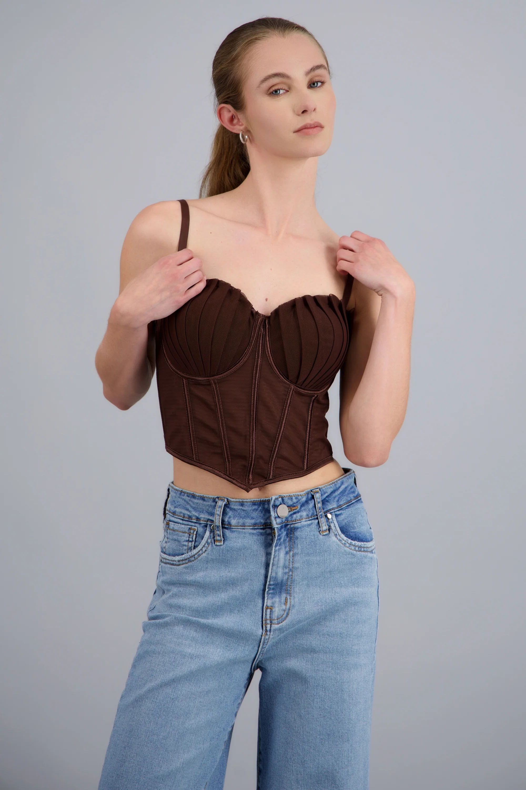 Corset varillas det plisado copas - Image 2