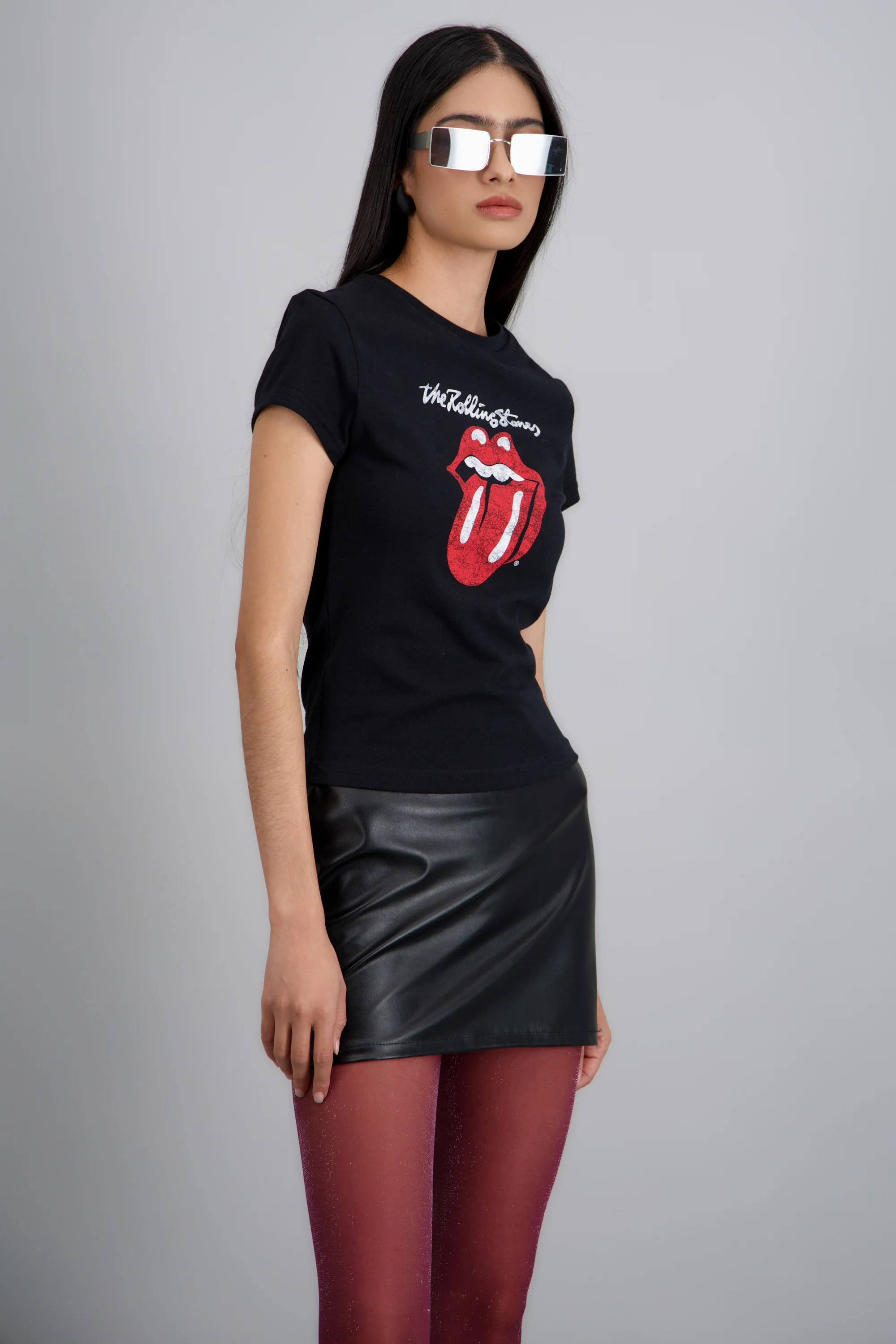 CROP FIT ROLLING STONES MANGA CORTA - Image 2
