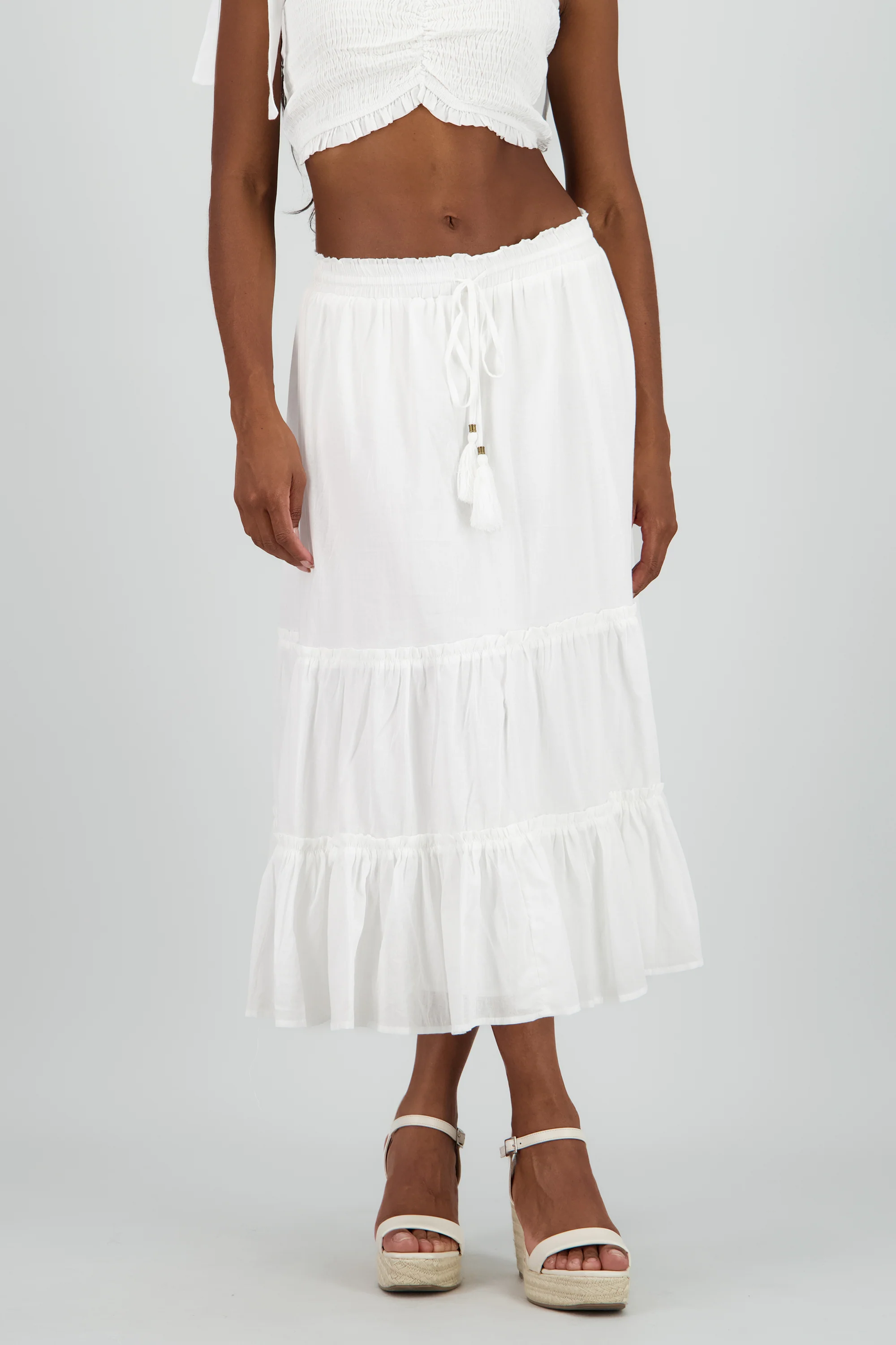Falda maxi bloques jareta - Image 2