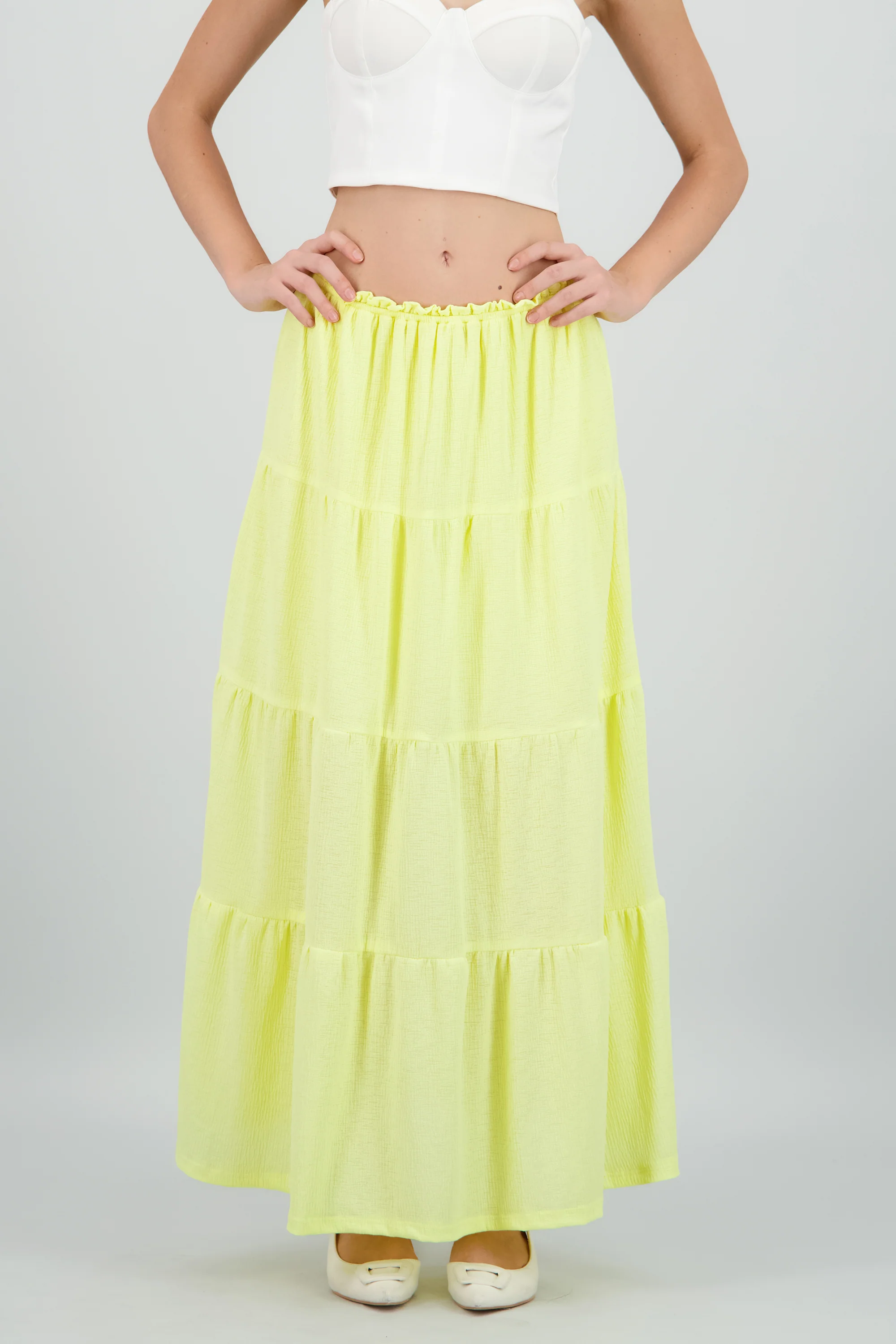 Falda maxi detalle olanes resorte - Image 2