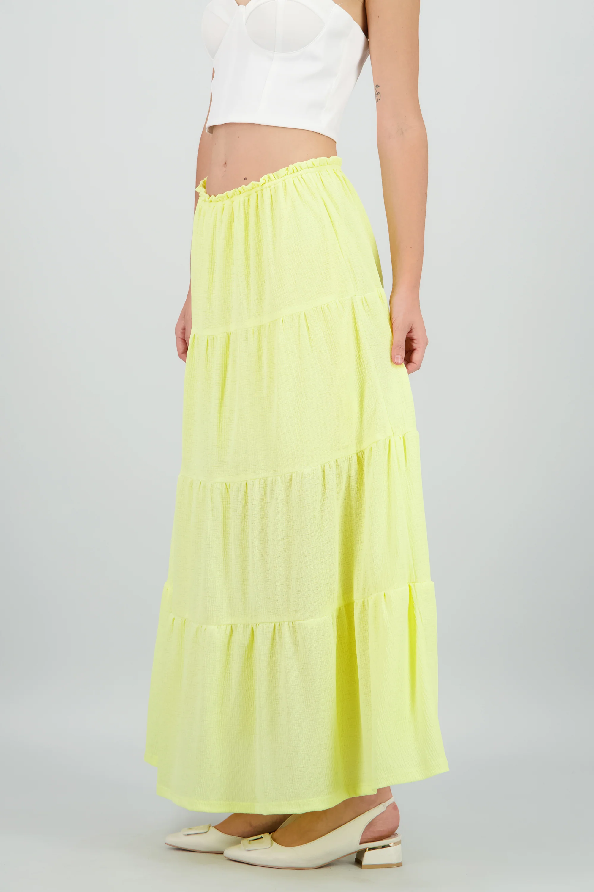 Falda maxi detalle olanes resorte - Image 3
