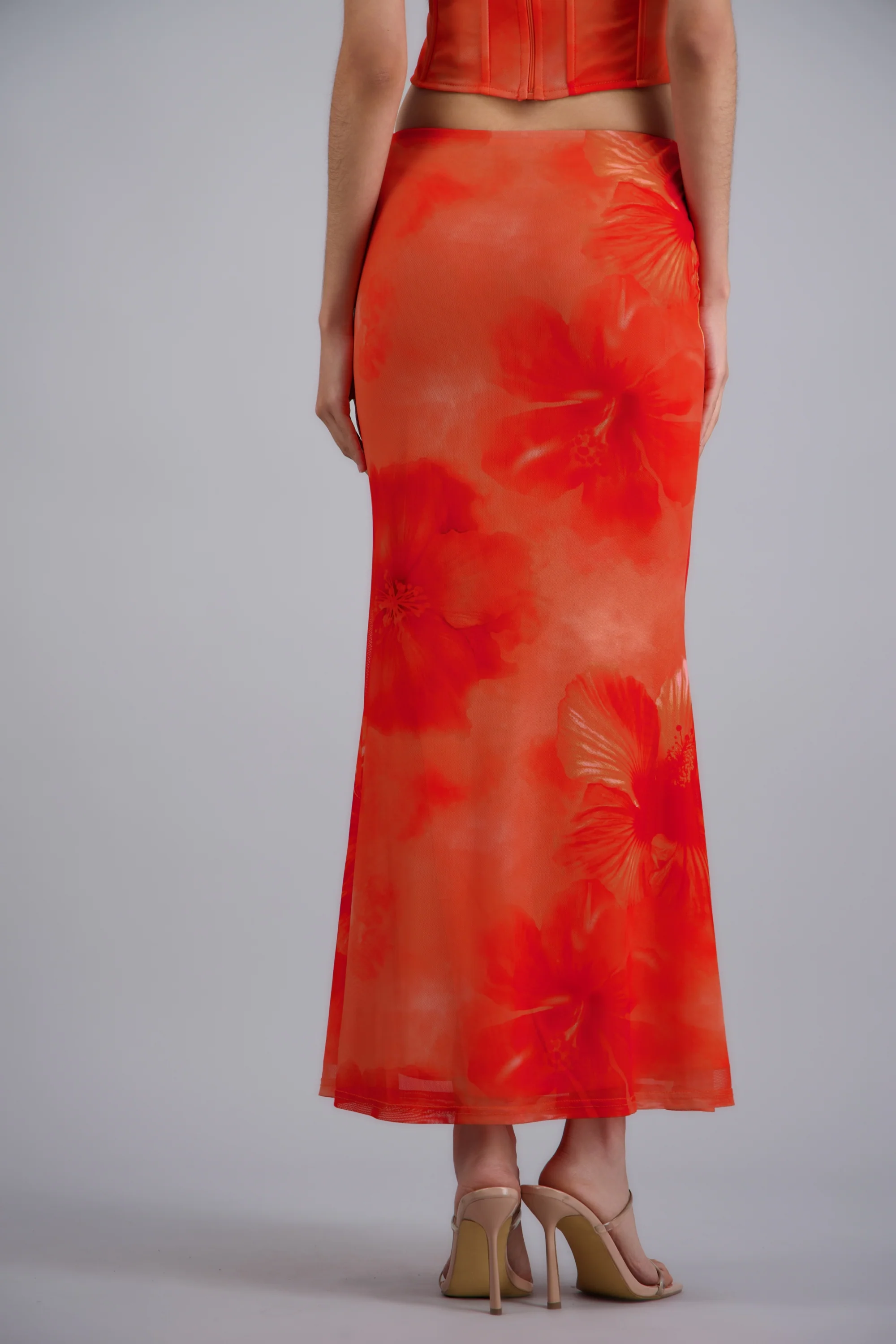 Falda maxi mesh estampado - Image 4