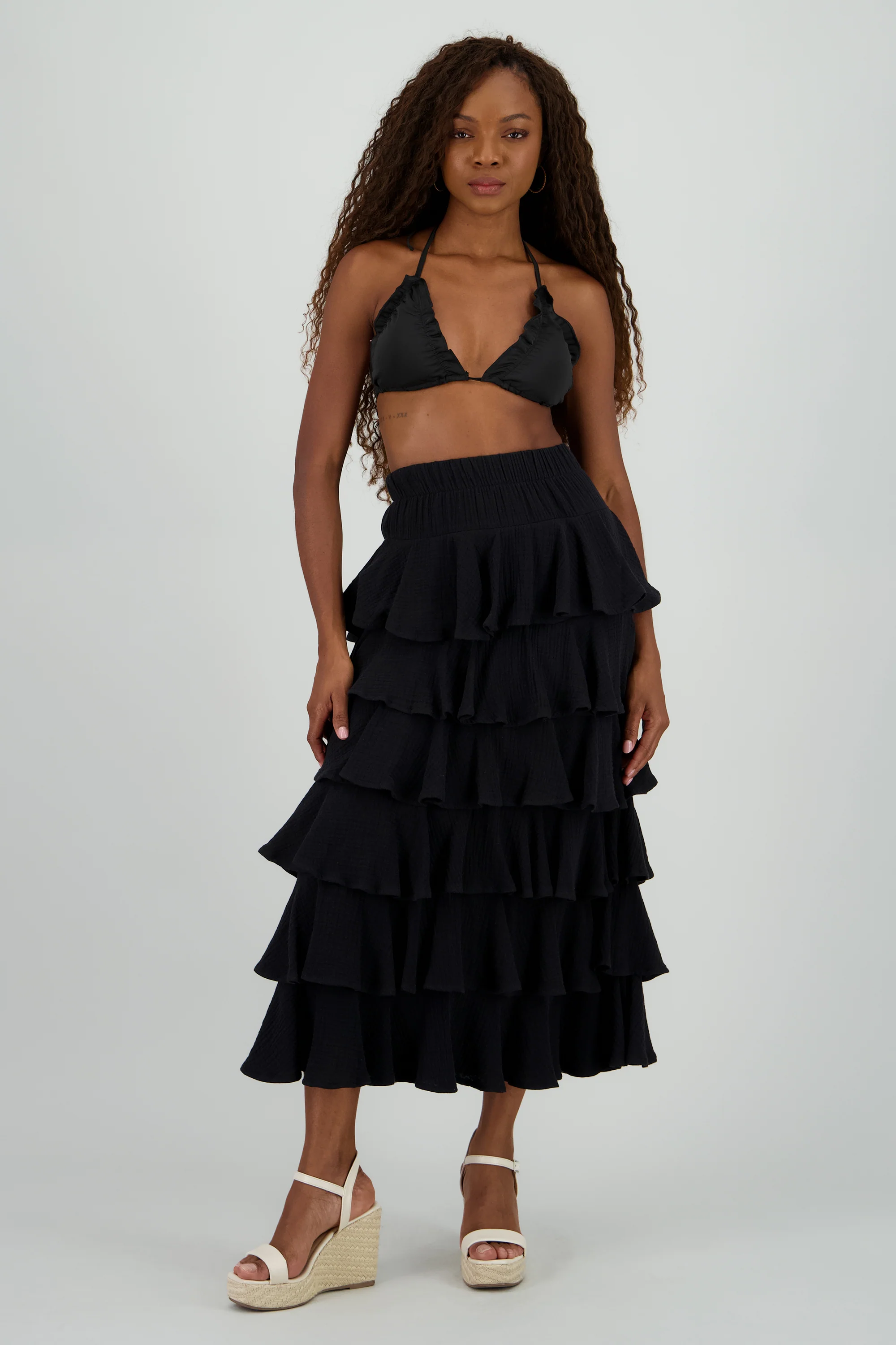 Falda maxi olanes ligera