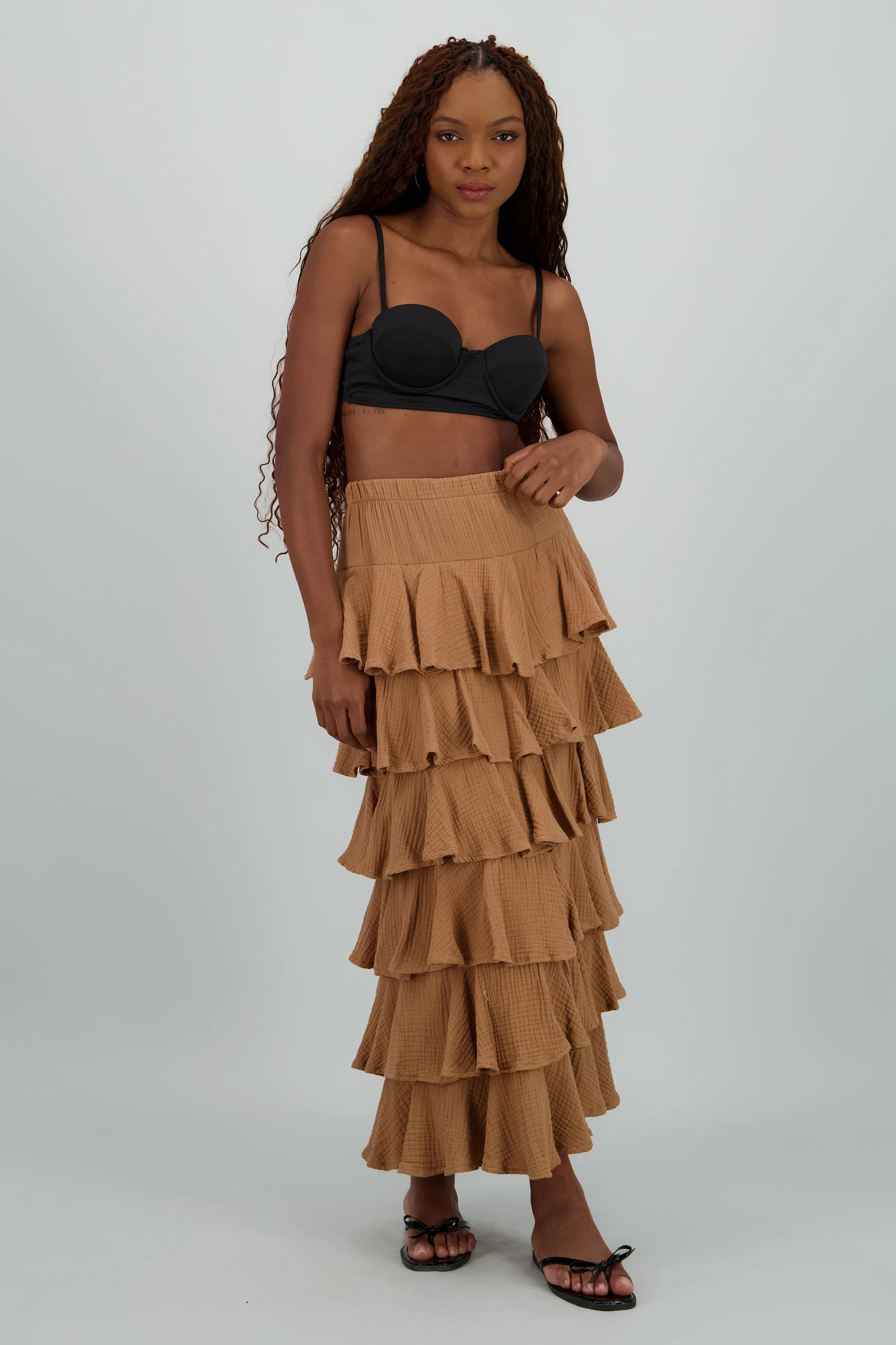 Falda maxi olanes ligera
