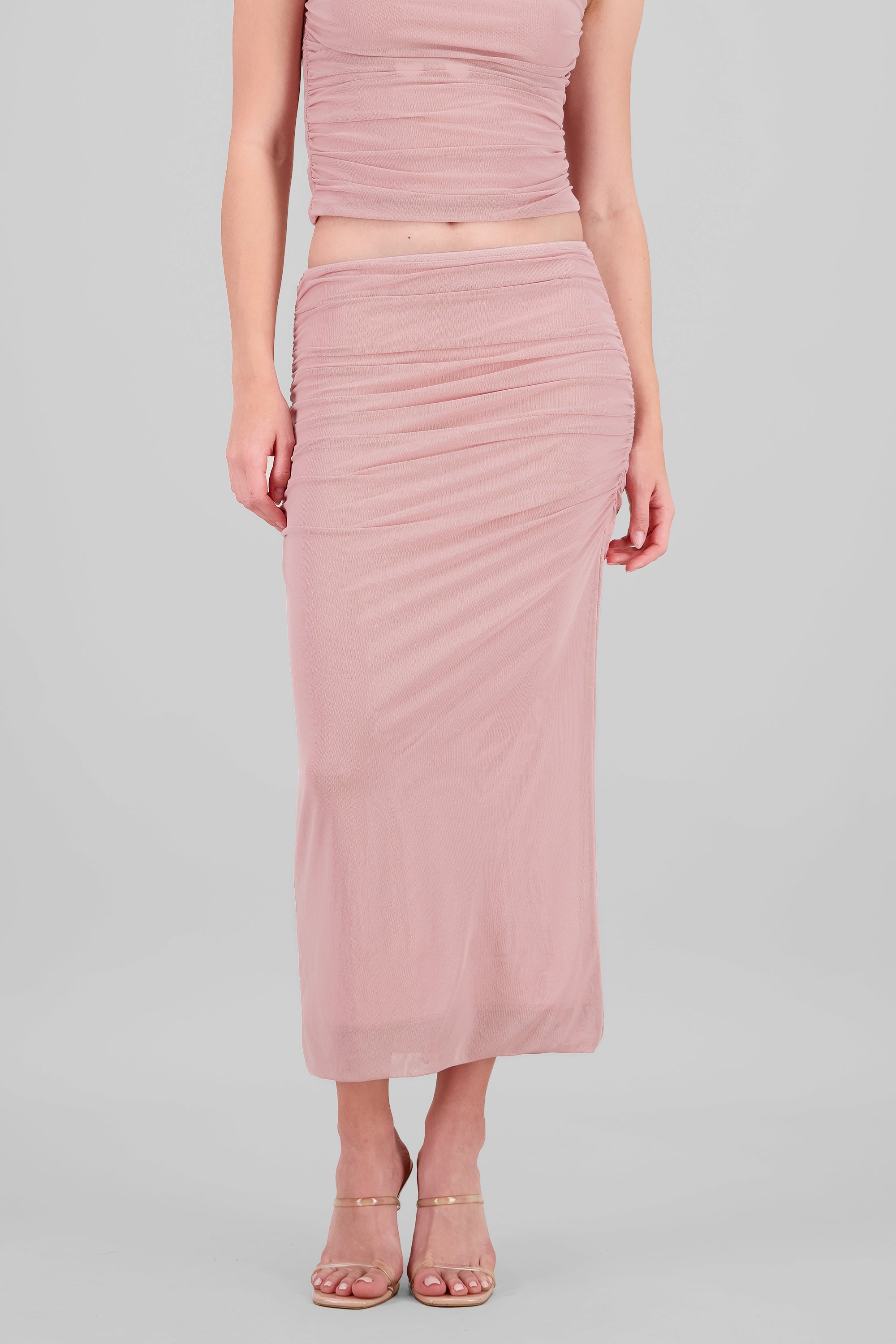 Falda midi drapeada - Image 2