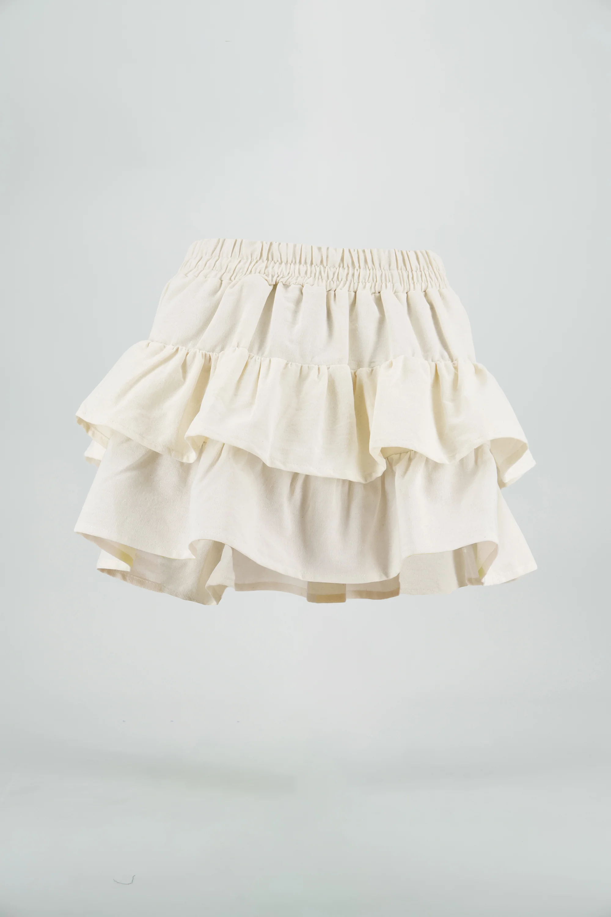 Falda mini doble olán en manta - Image 6