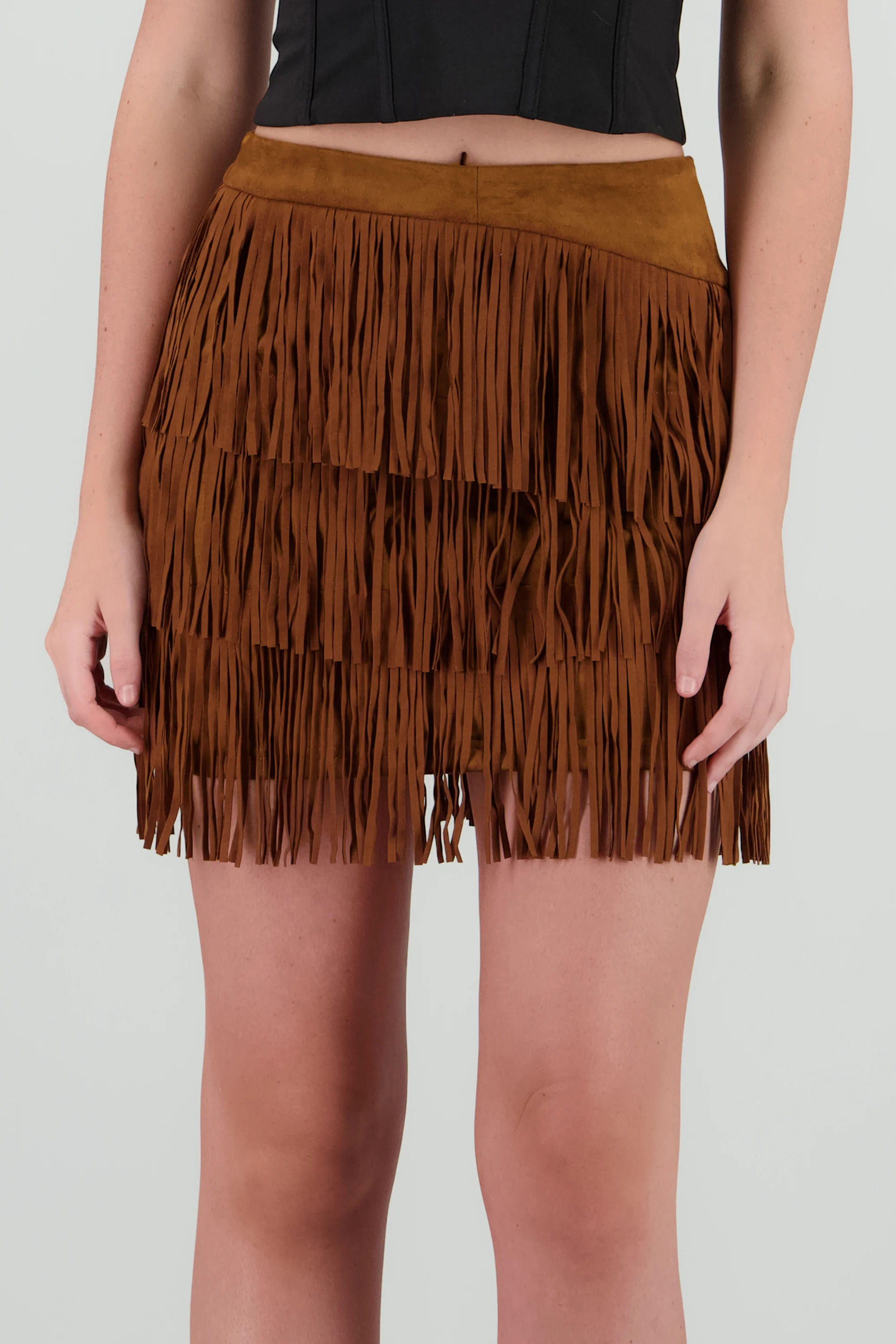 Falda mini fringe suede - Image 5