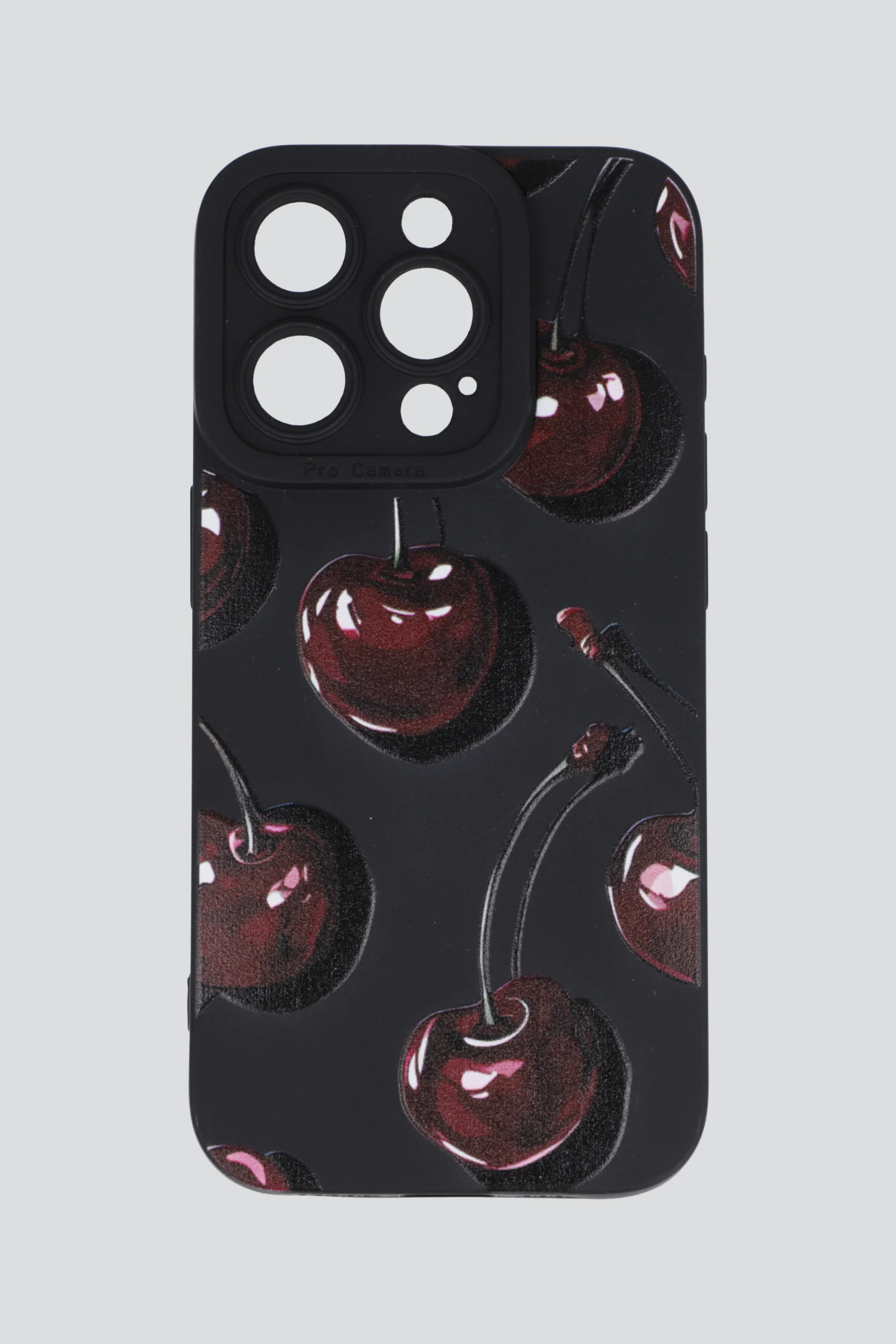 Funda iph 15 pro black cherries